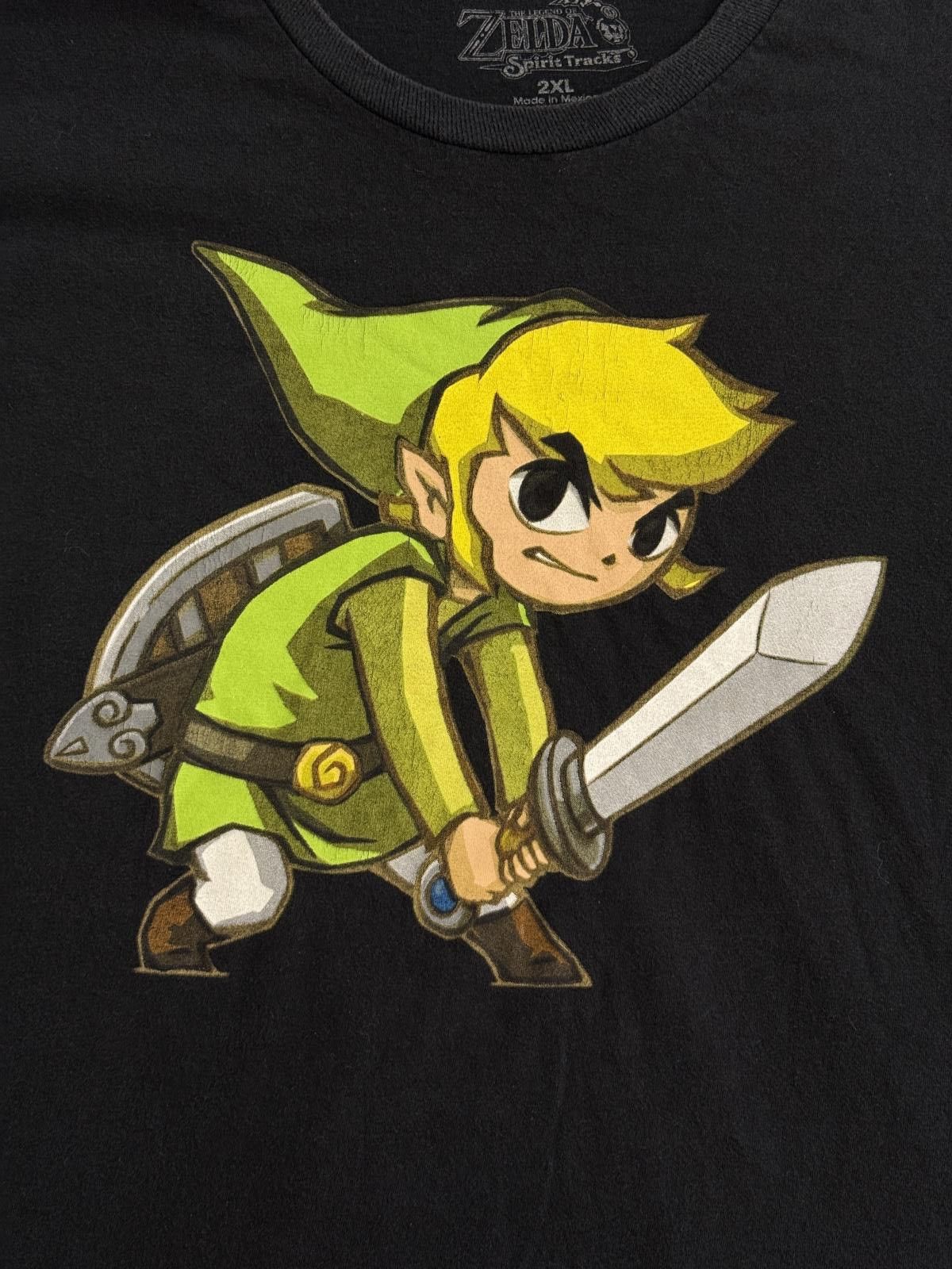 Nintendo Link T-shirt Legend of Zelda Spirit Tracks DS Promo Tee 2XL Size US XXL / EU 58 / 5 - 3 Thumbnail