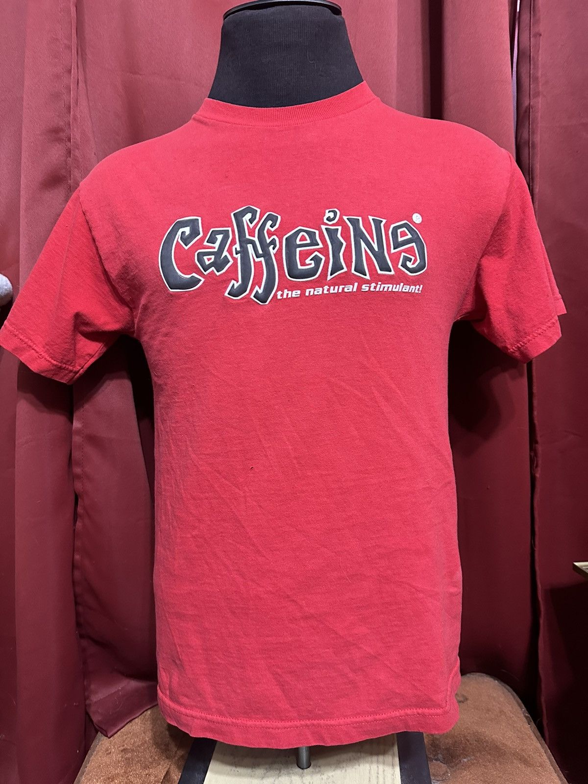 Vintage Caffeine Tshirt 90’s Rave Wear Skater Tee Grail