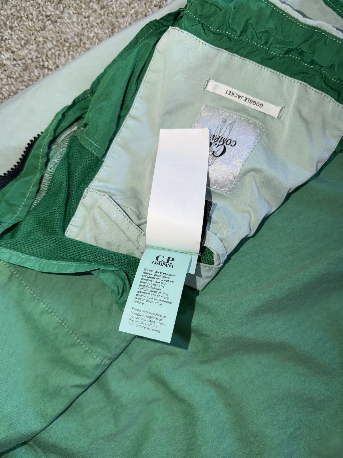 C.P. Company C.P. Company Raso Gommato Goggle Hood Pocket Jacket Mint Size US M / EU 48-50 / 2 - 8 Thumbnail