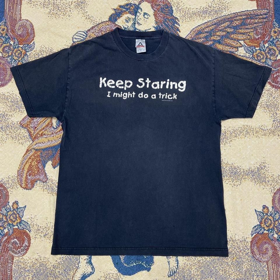 Vintage Vintage Keep Starting I Might Do A Trick Shirt Size US L / EU 52-54 / 3 - 1 Thumbnail