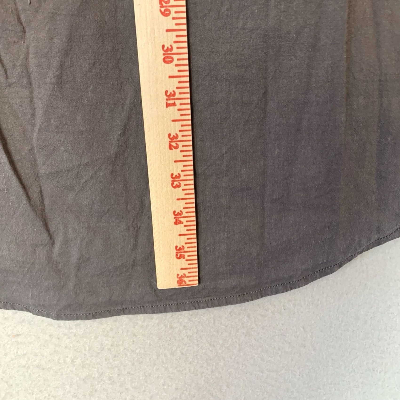 Eileen Fisher Eileen Fisher Shirt Womens Small Gray Linen Blend Button Office Siren Size S / US 4 / IT 40 - 6 Thumbnail