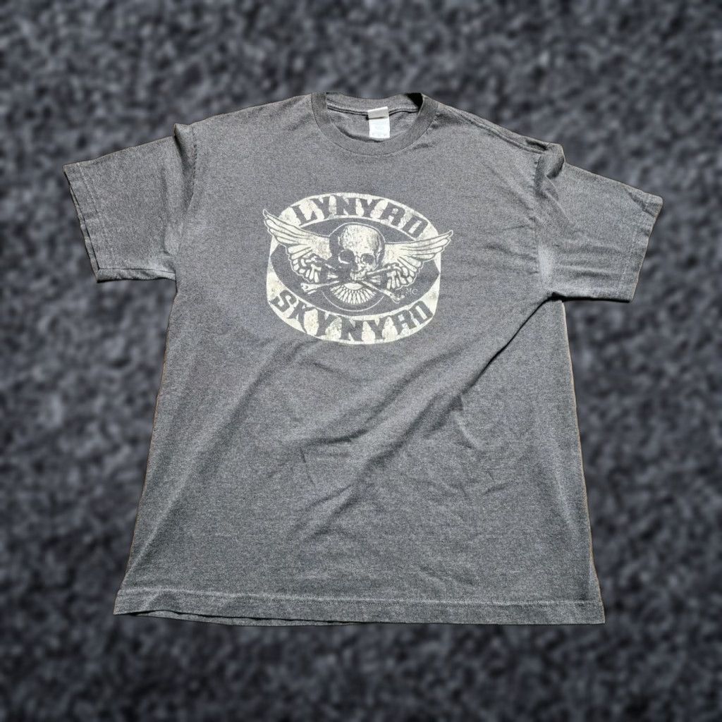 Vintage VINTAGE Alstyle Lynyrd Skynyrd Graphic Tee Adult Extra Large Gray Mens Size US XL / EU 56 / 4 - 1 Thumbnail