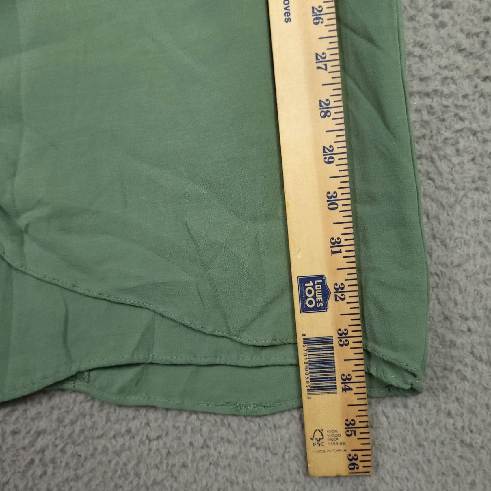 Vintage Axara Paris Women's mint green A-Line Short dress Size 38 Dress Green Solid Viscose Lined Short Sleeve Round Neck, Adult Womens Size 26" / US 2 / IT 38 - 5 Thumbnail