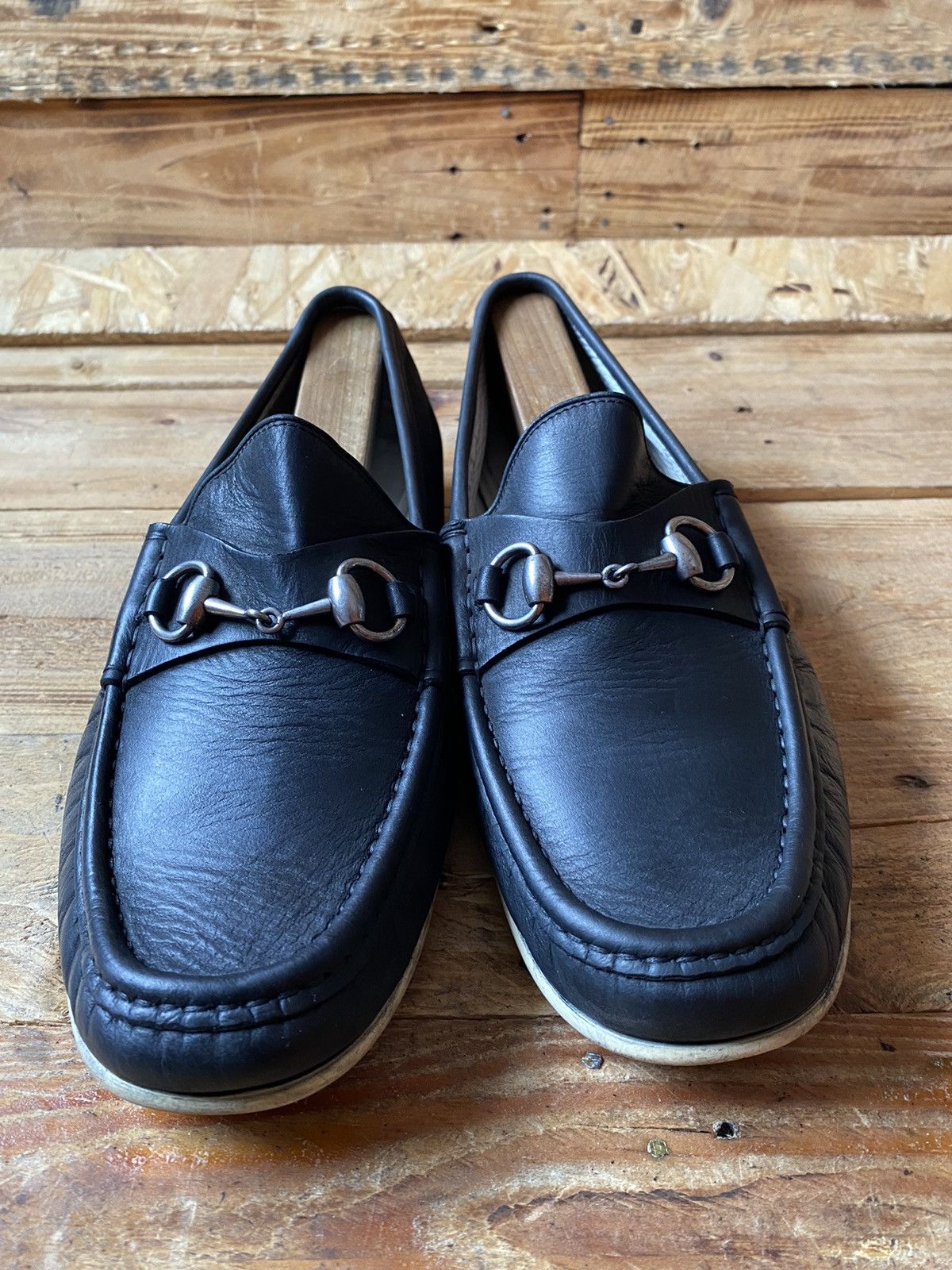 Gucci Gucci horsebit black leather loafers Uksz 8.5 US9 Size US 9.5 / EU 42-43 - 3 Thumbnail