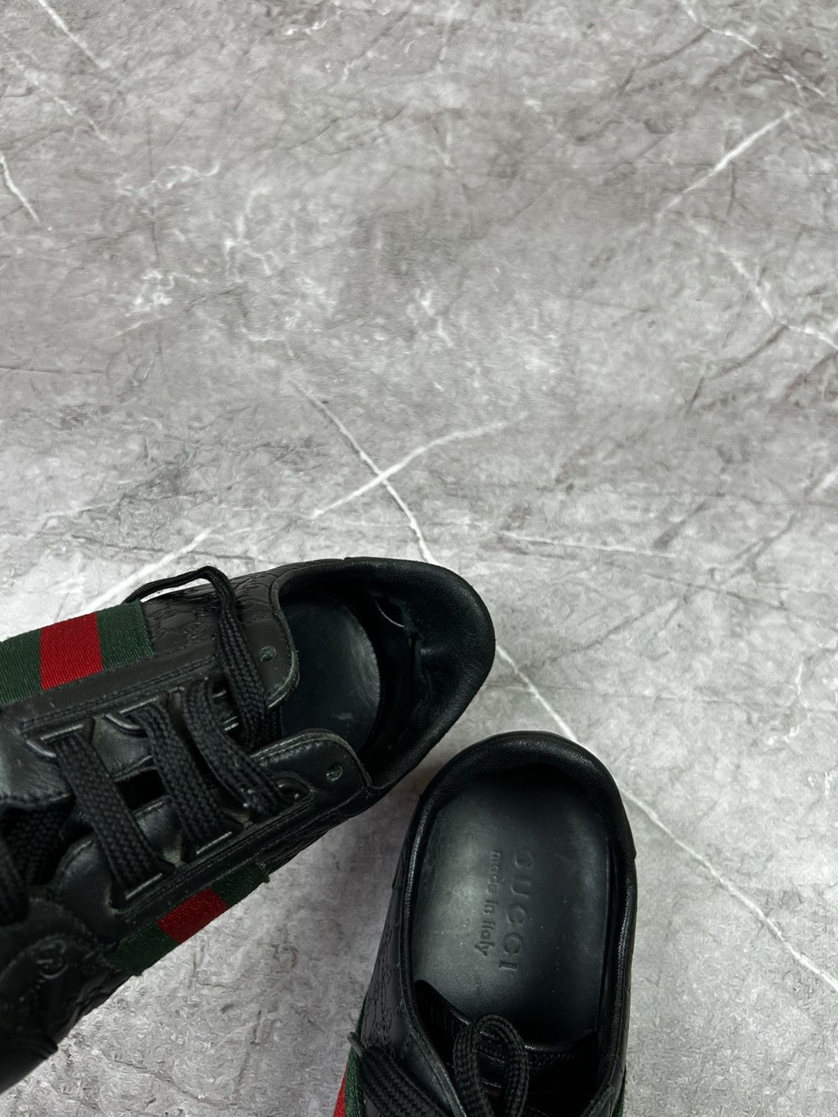 Gucci Gucci monogram leather sneakers Size US 8 / EU 41 - 24 Thumbnail