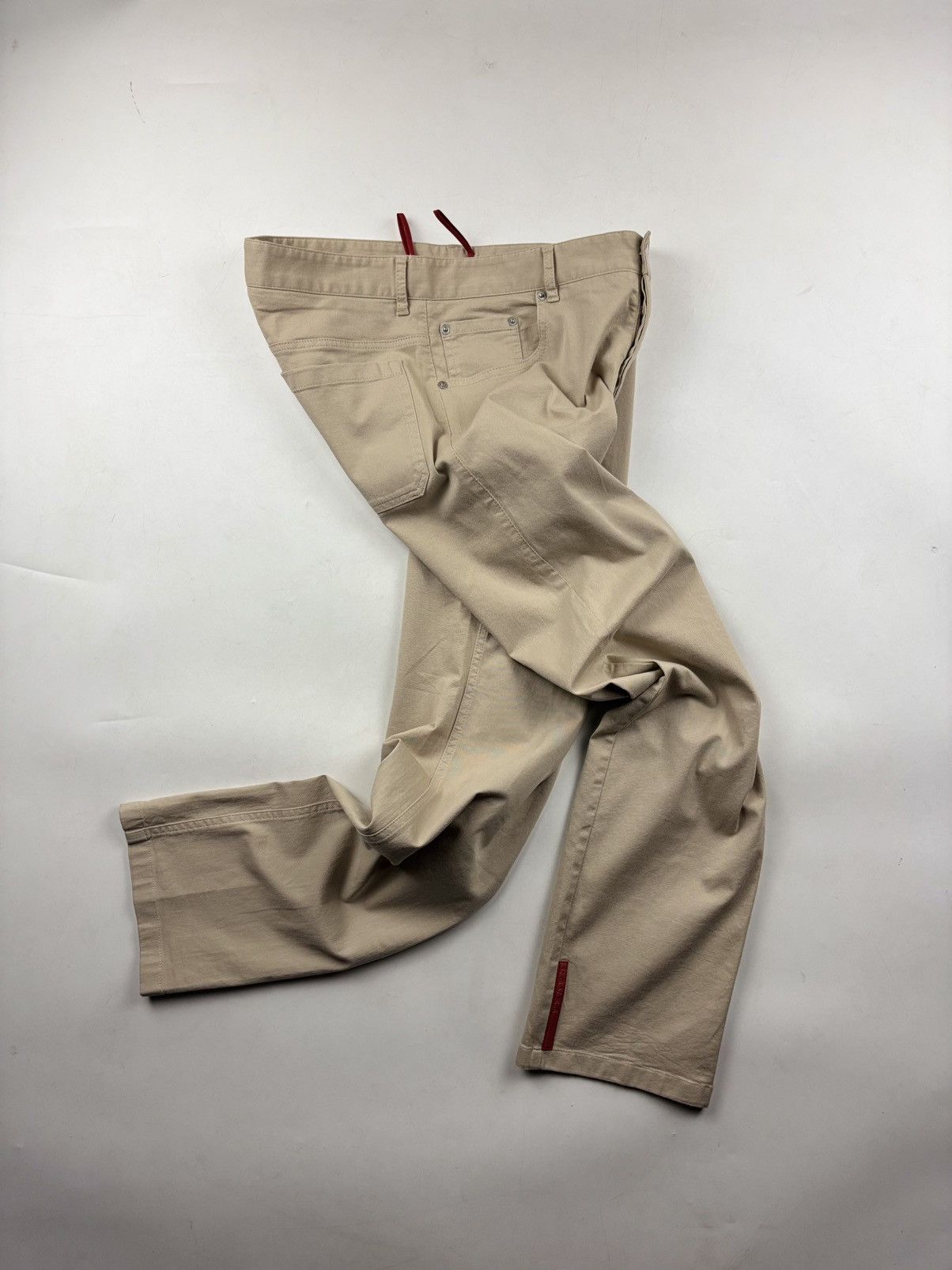 Prada Prada Sport Red Tab Chino Pants Size US 30 / EU 46 - 2 Thumbnail