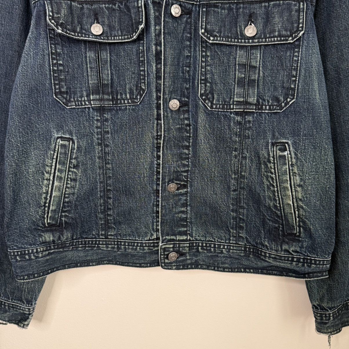 Gap Vintage 00’s GAP Unisex Denim Trucker Jacket Size L-M Size US M / EU 48-50 / 2 - 4 Thumbnail