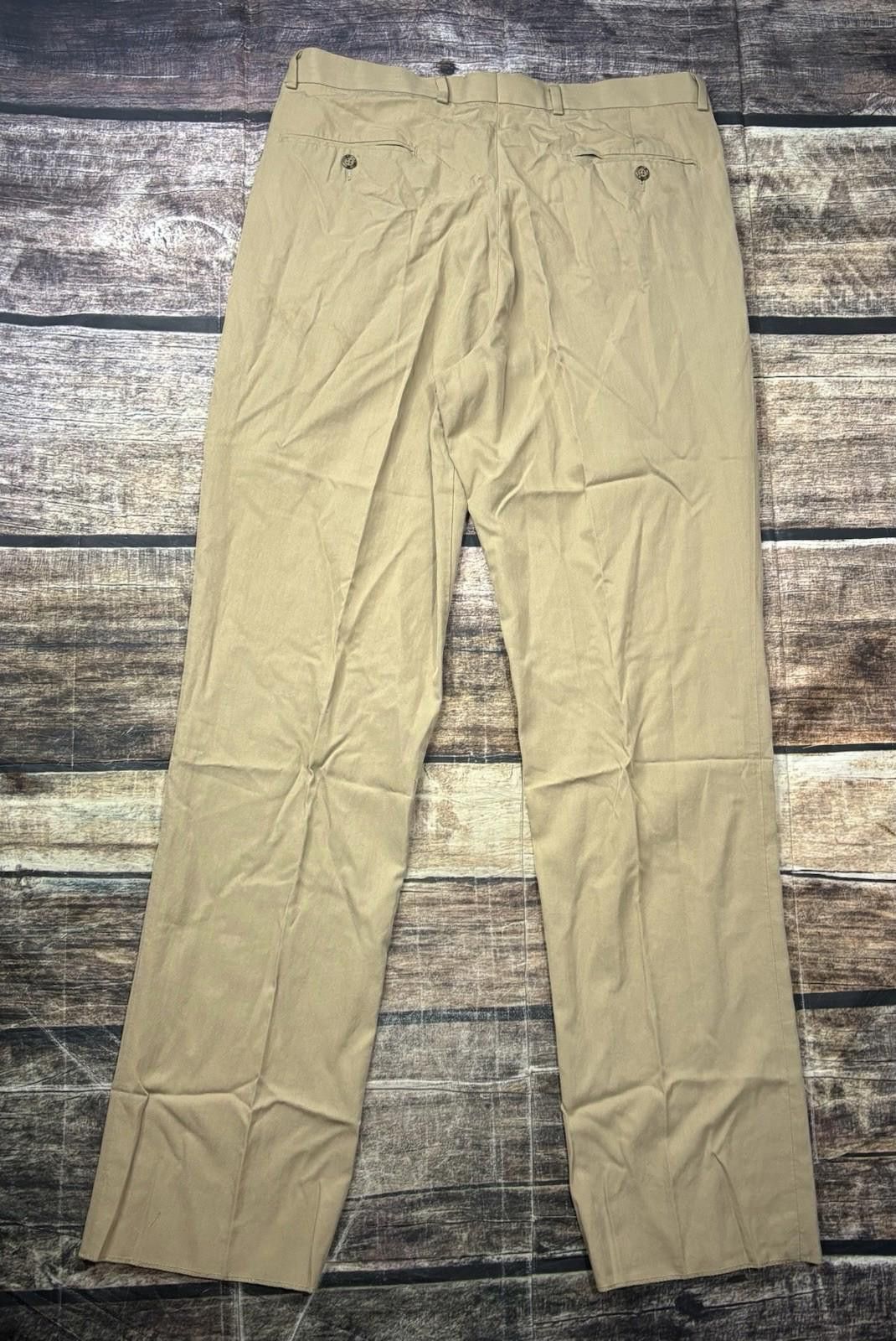 Other Daniel Gray Golf Pants Mens 36x35 Silk Cotton Beige Pleated Size US 36 / EU 52 - 3 Thumbnail