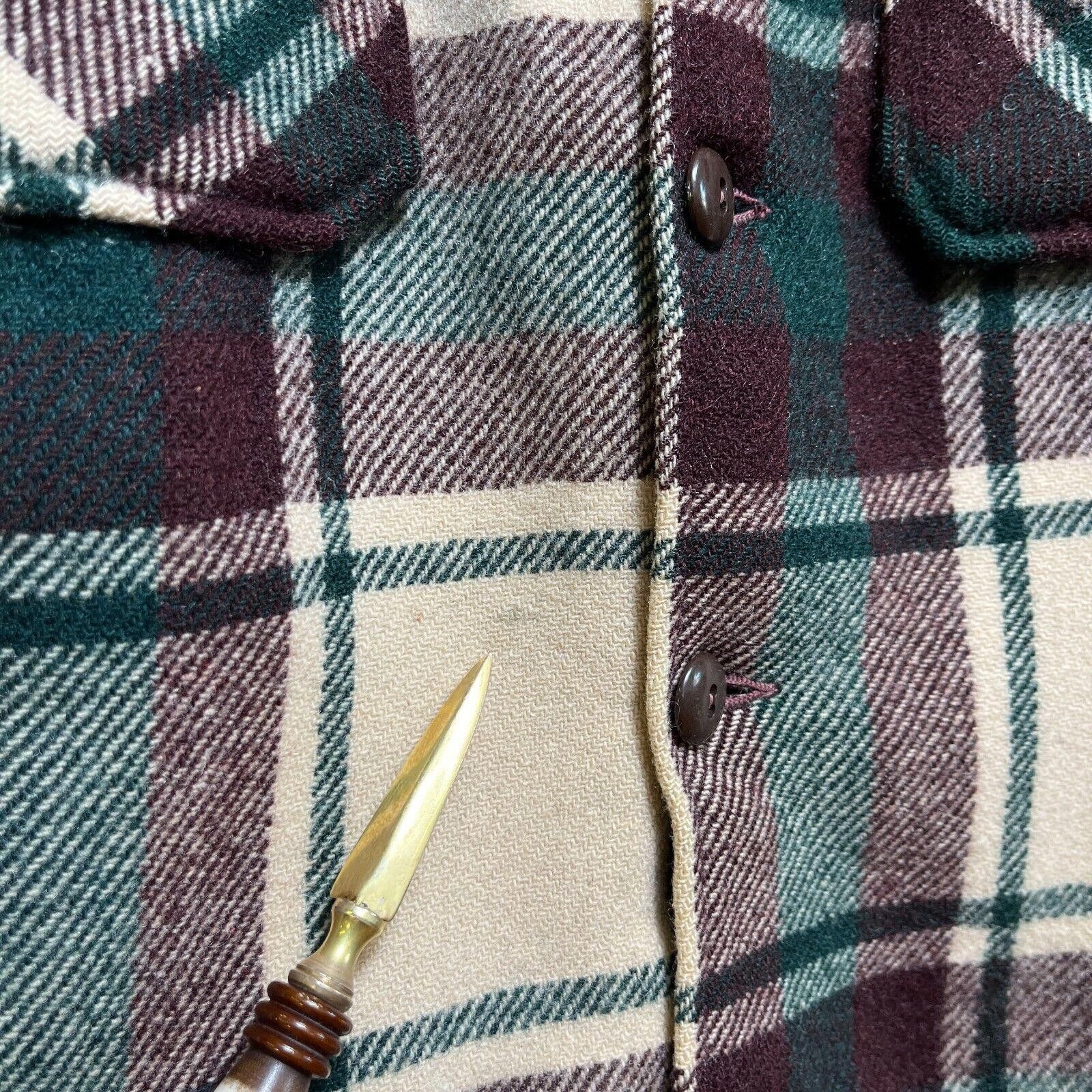 Chippewa × Vintage Vintage 50s Chippewa Heavy Wool Flannel Shirt Jacket L Size US L / EU 52-54 / 3 - 5 Thumbnail