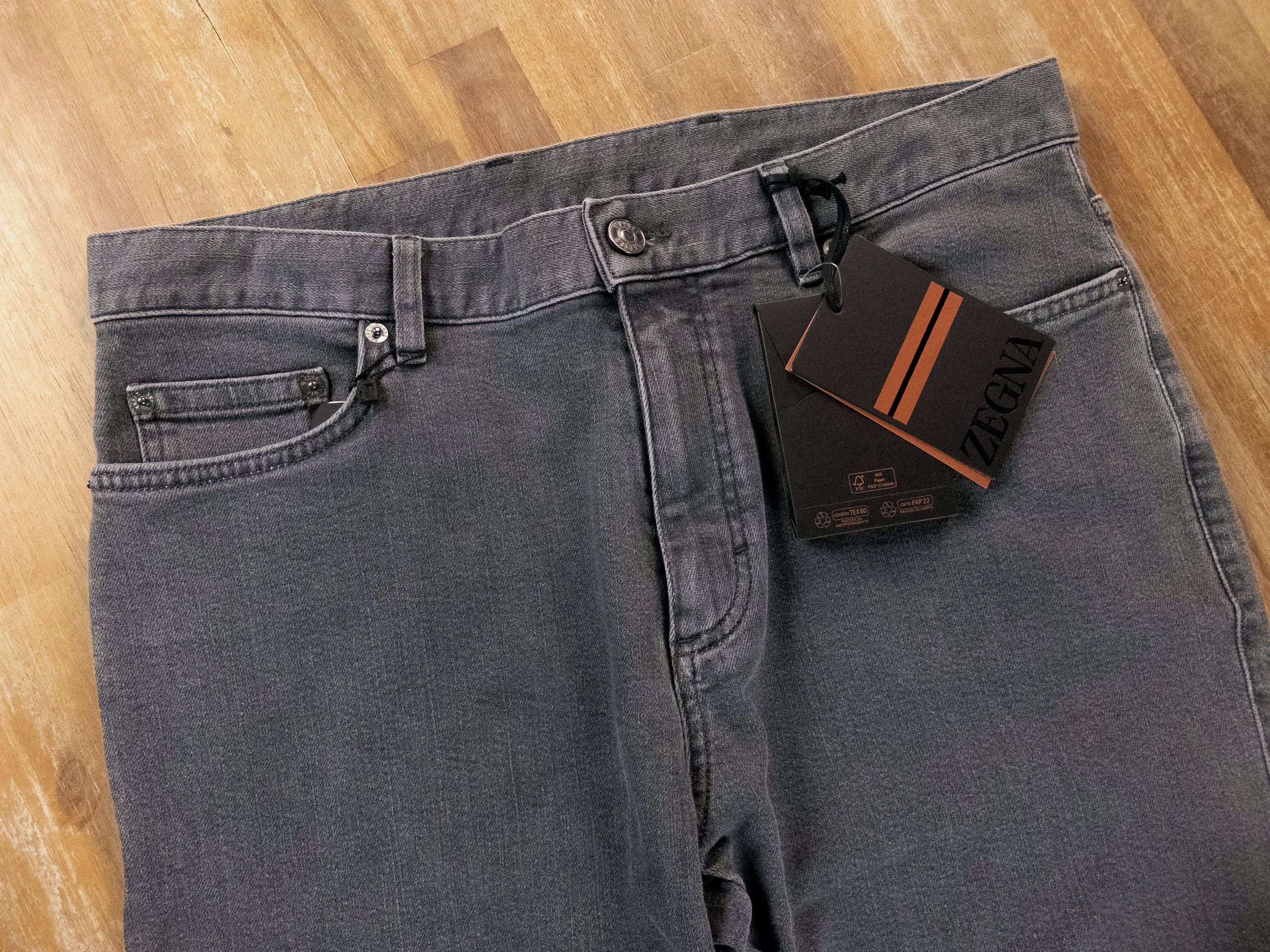 Ermenegildo Zegna ZEGNA 2025 Collection gray straight leg jeans Size 35 Size US 35 - 5 Thumbnail