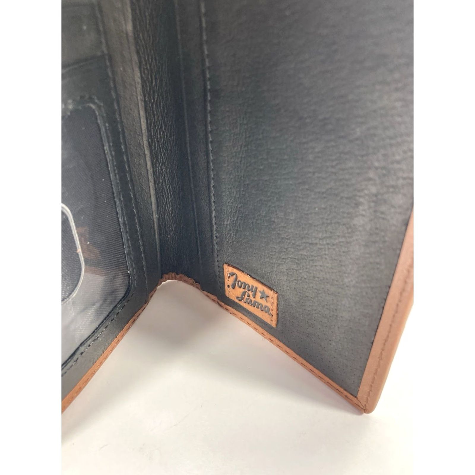 Tony Lama Tony Lama Wallet Aztec Western Bifold 6.5X3.5 Leather Trim NWOT Men Brown Size ONE SIZE - 3 Thumbnail