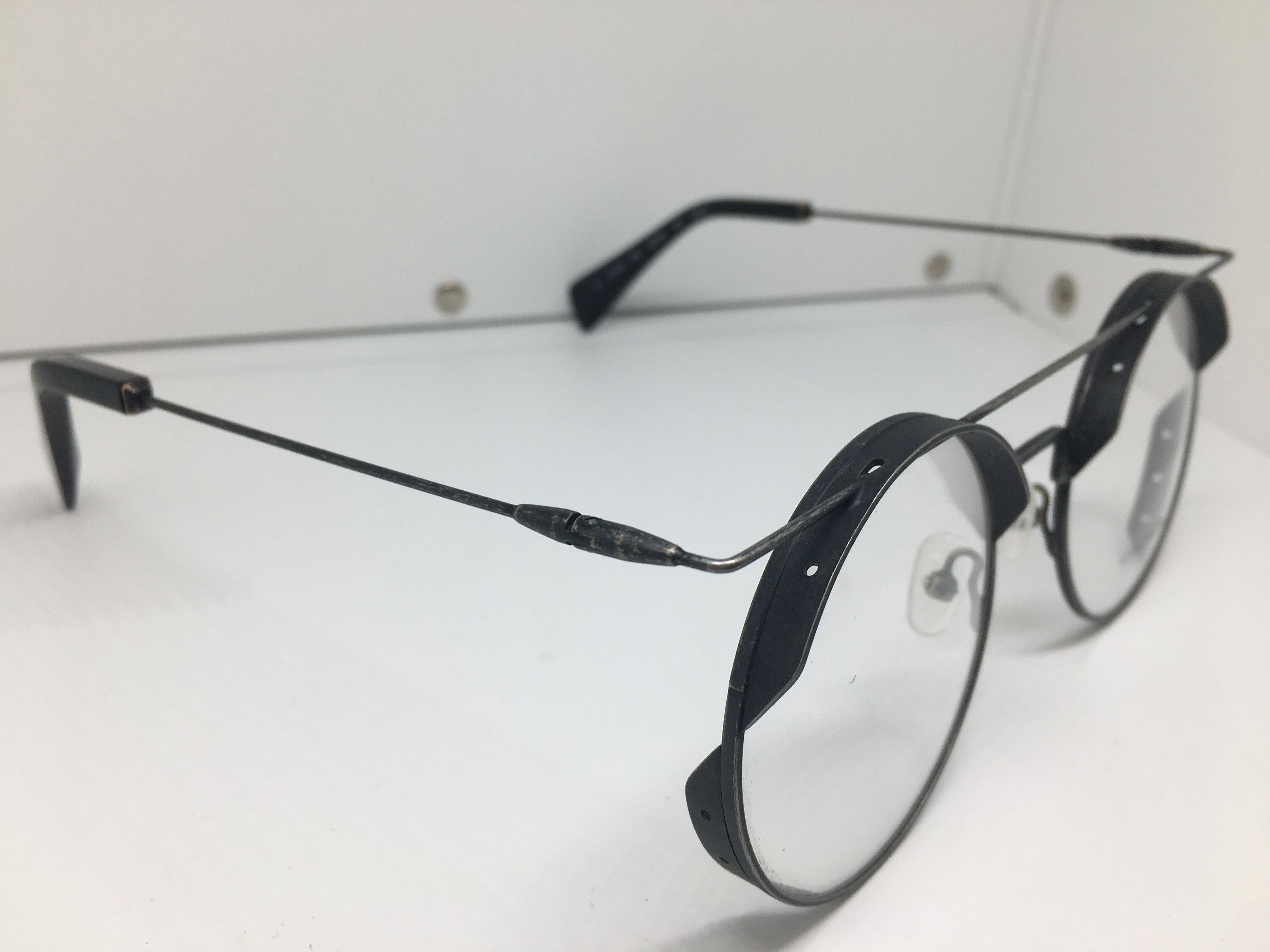 Yohji Yamamoto Yohji Yamamoto YY7019 Antique Silver Round Eyeglasses Frame Size ONE SIZE - 1 Thumbnail