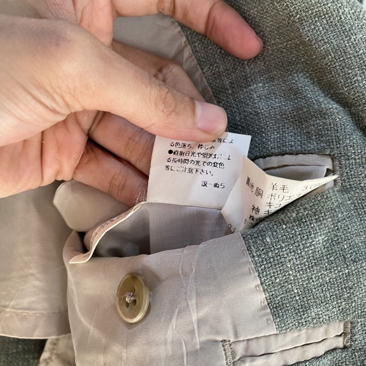 Burberry × Vintage Mens Blazer Jacket Burberrys Silk, Linen And Wool Size Large Size 44R - 12 Thumbnail