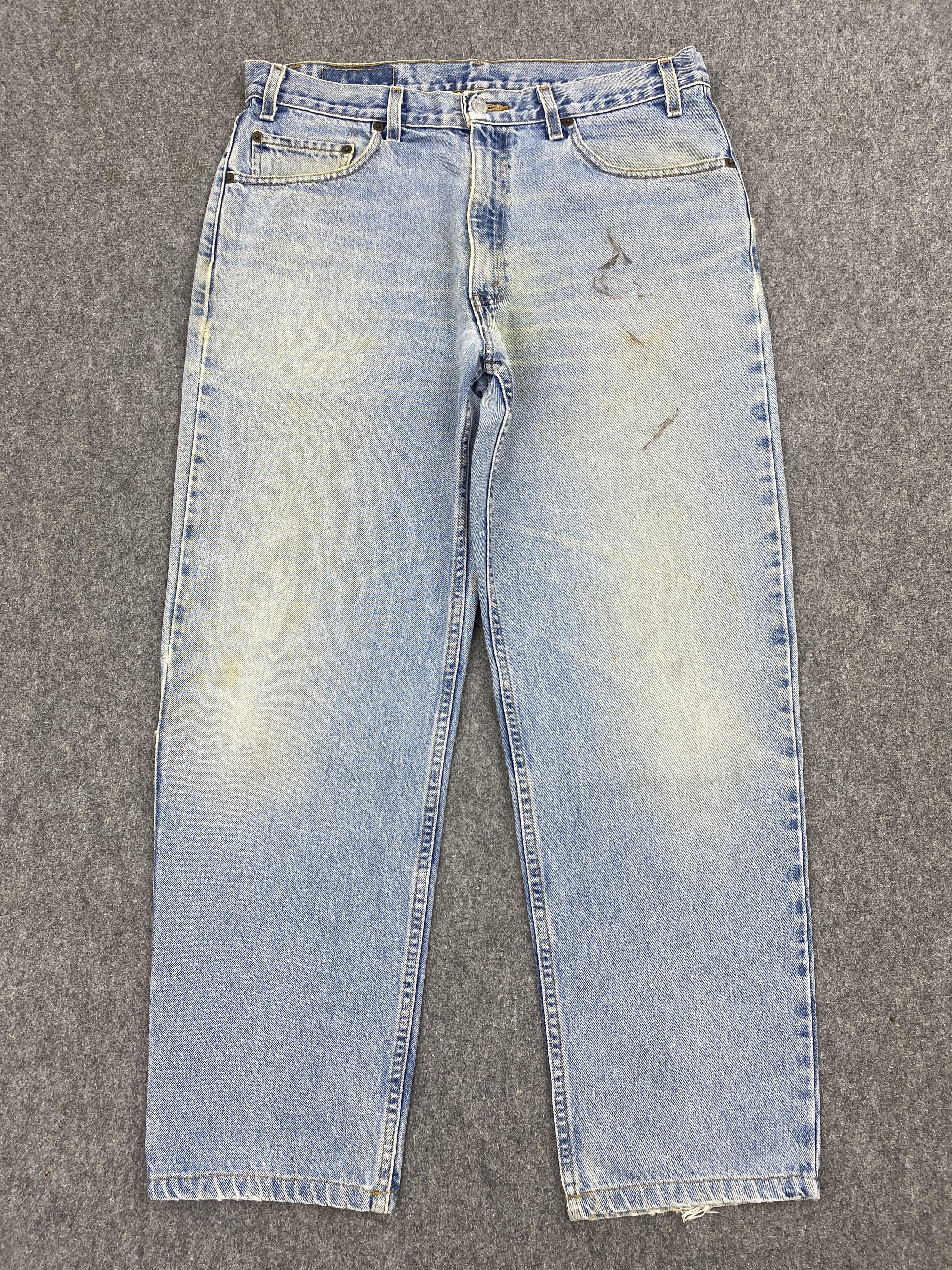 Levi's × Vintage Vintage 90s Levis Relaxed Straight Jeans Size US 35 - 1 Thumbnail