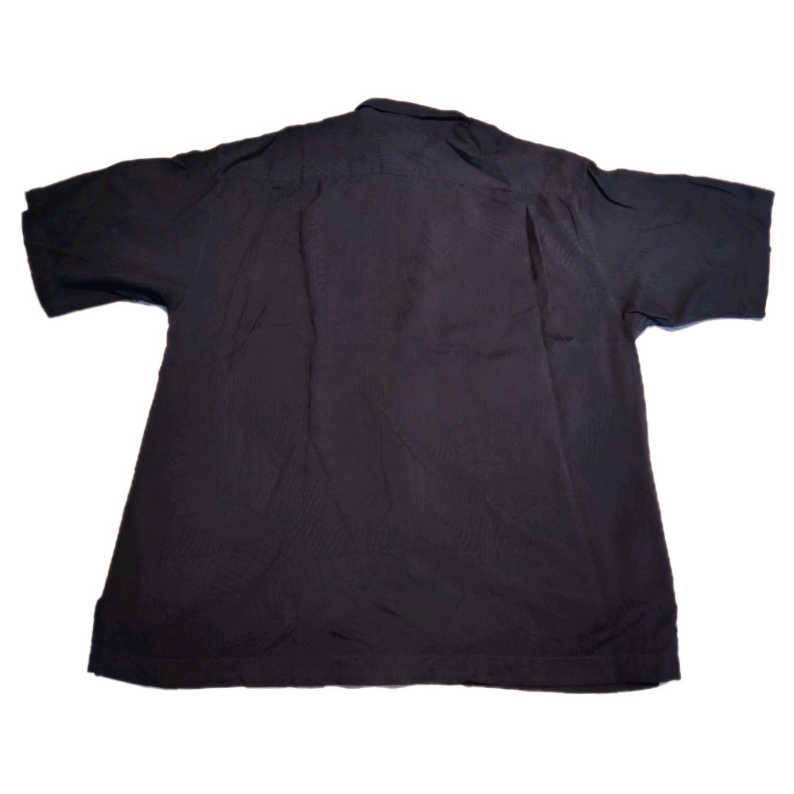 Tommy Bahama VINTAGE Tommy Bahama Men's Short Sleeve Shirt L Black Floral Silk Hawaiian 90s Retro Tropical Size US L / EU 52-54 / 3 - 2 Thumbnail
