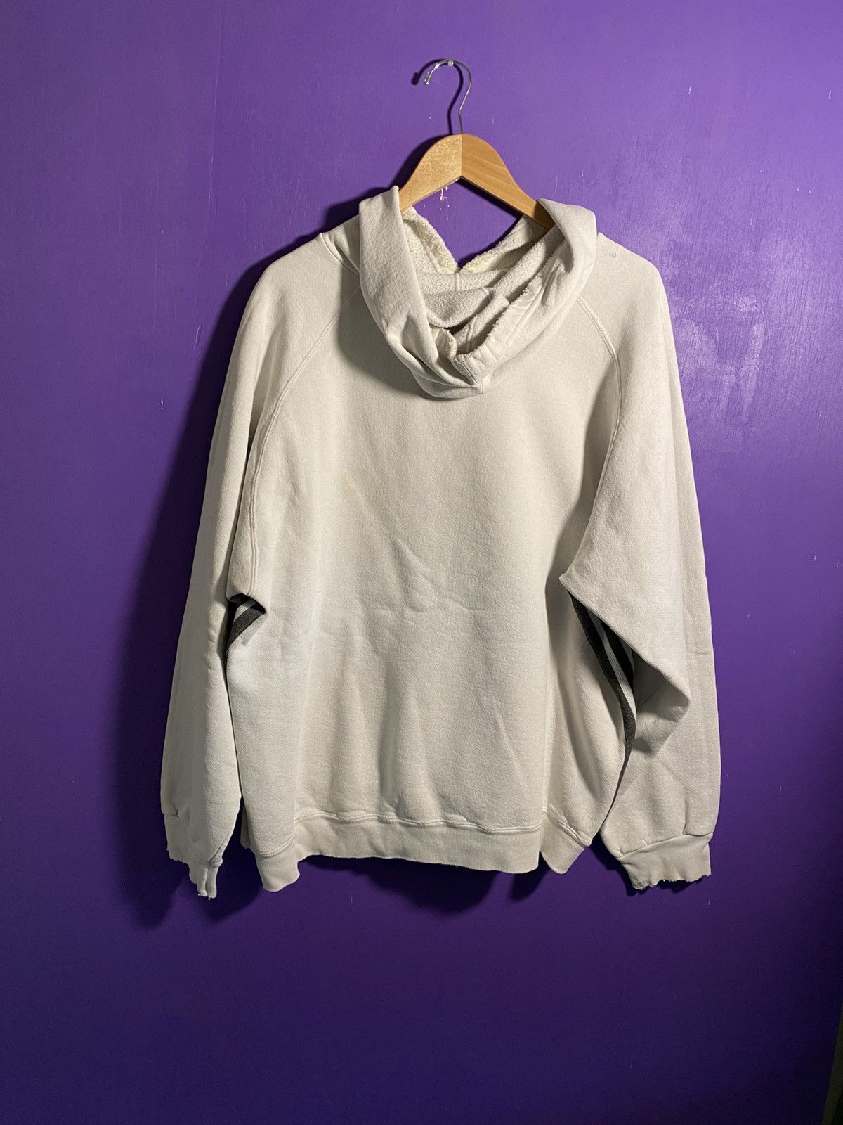 Adidas Vintage 90s Adidas 3 stripes embroidered hoodie Size US XL / EU 56 / 4 - 2 Thumbnail