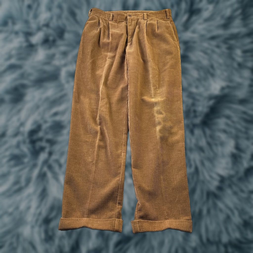 Brooks Brothers Brooks Brothers Pants Mens 36x31 Corduroy Brown Slacks Trousers Size US 36 / EU 52 - 1 Thumbnail