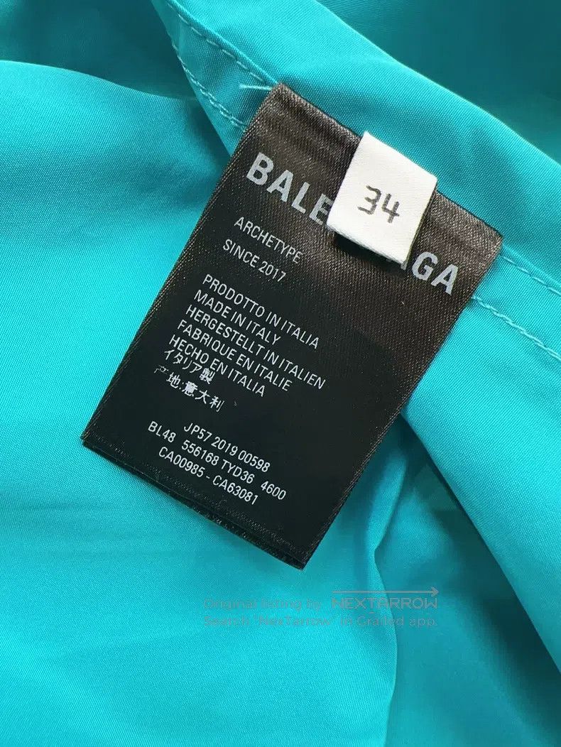Balenciaga Balenciaga Windbreaker Jacket, Peacock Green Size XXS / US 00 / IT 34 - 5 Thumbnail