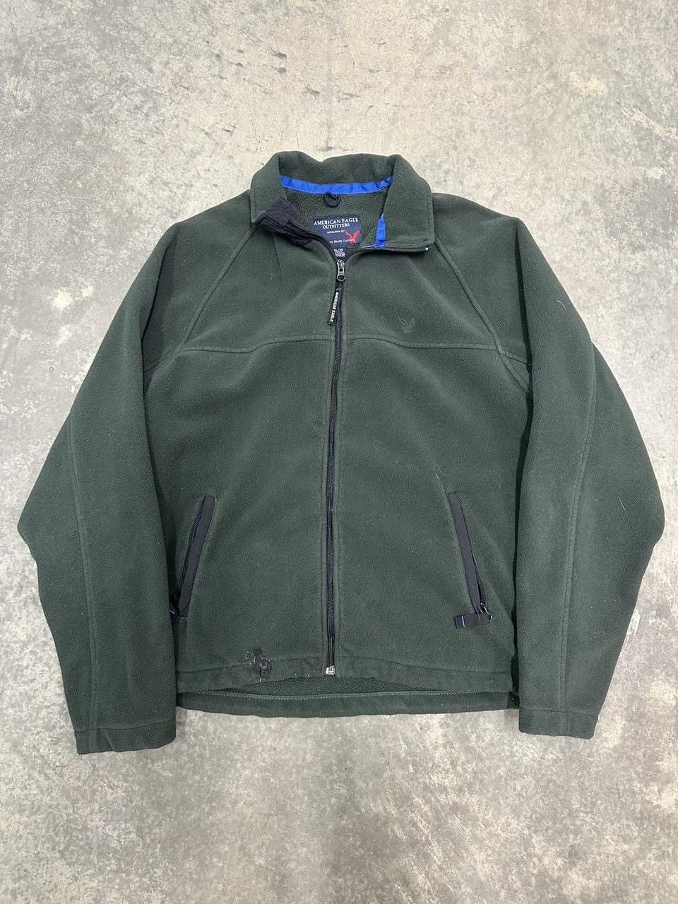 American Eagle Outfitters Vintage 90s American Eagle Green Fleece Jacket Size XL Size US XL / EU 56 / 4 - 1 Thumbnail