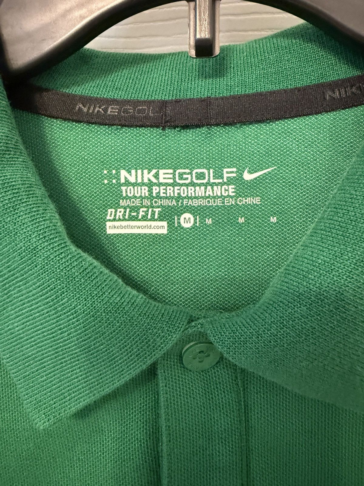 Nike Nike Golf Mens M green polo Dri-FIT Size US M / EU 48-50 / 2 - 3 Thumbnail