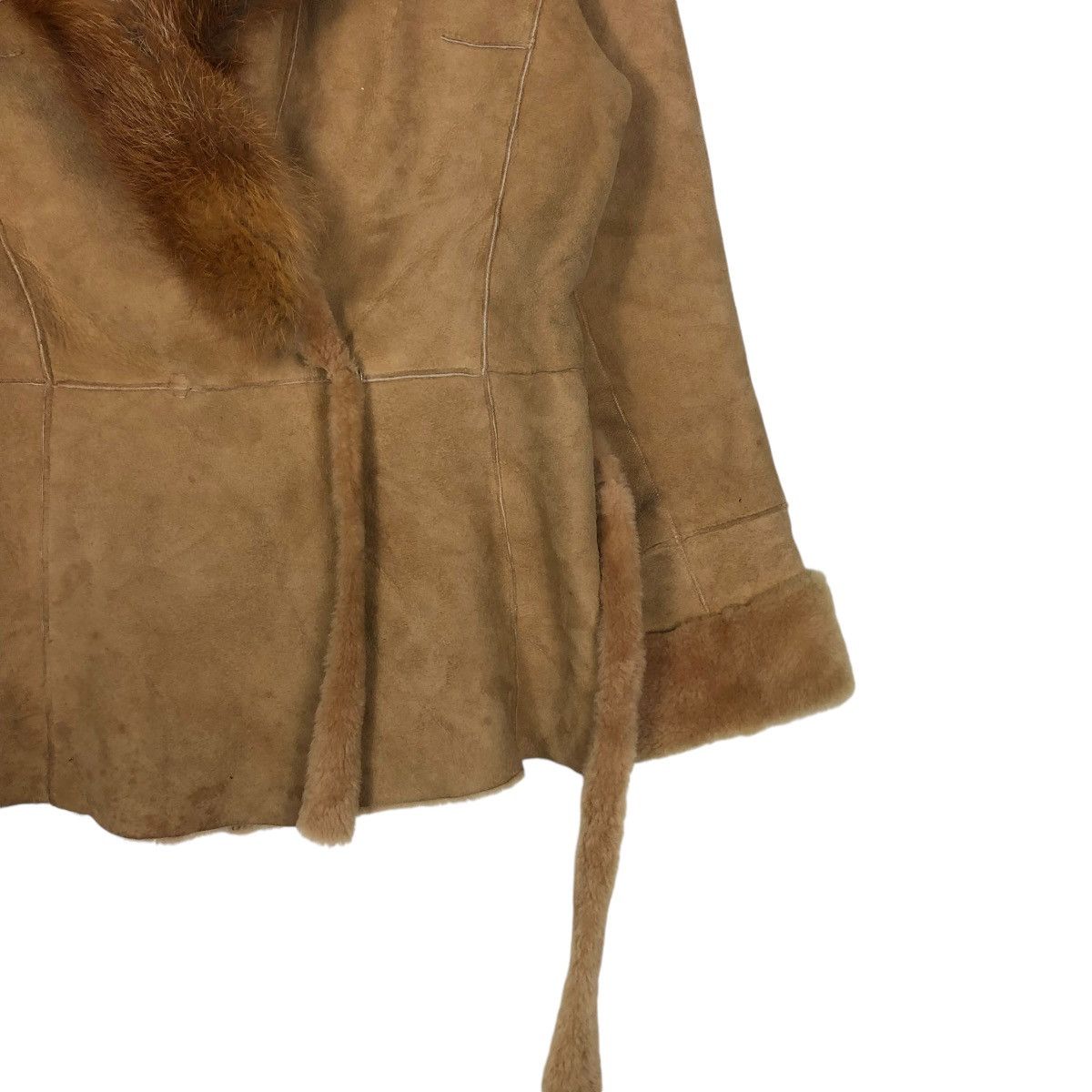 Vintage 🔥VINTAGE LEATHER JACKET SHEARLING MINK FUR L&R SPAIN Size US M / EU 48-50 / 2 - 7 Thumbnail