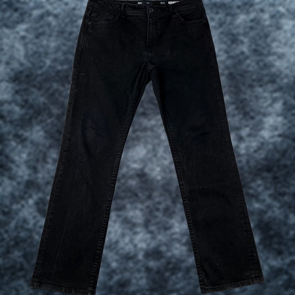 Vintage Buckle BKE Tyler Straight Fit Jeans Men 38x36 Black Denim Stretch Pants 38XL Size US 38 / EU 54 - 1 Thumbnail