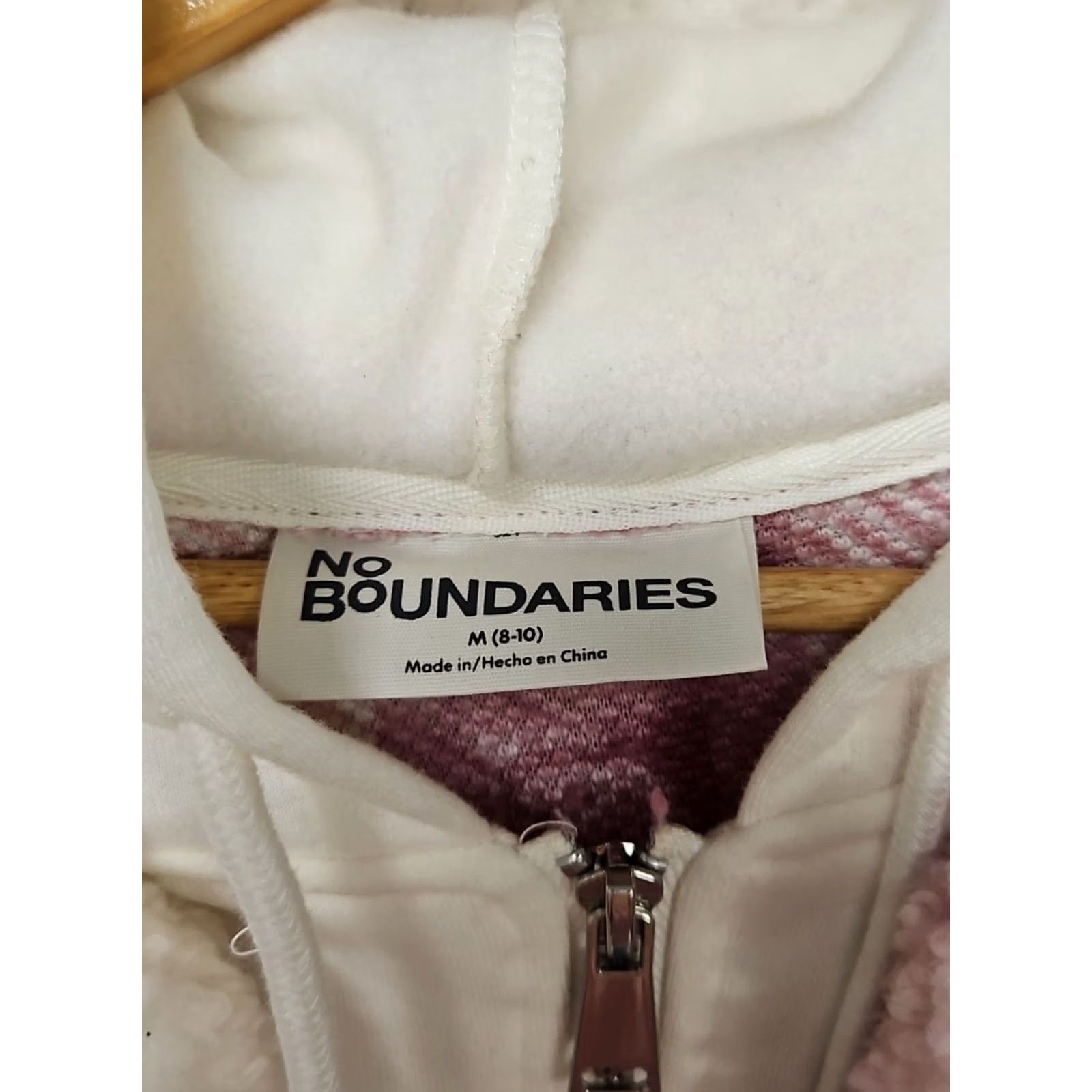 Vintage No Boundaries Pink Plaid Sherpa Shacket Hoodie Jacket Cozy Soft Girl Y2K Fleece M 8-10 Women S Size S / US 4 / IT 40 - 4 Thumbnail