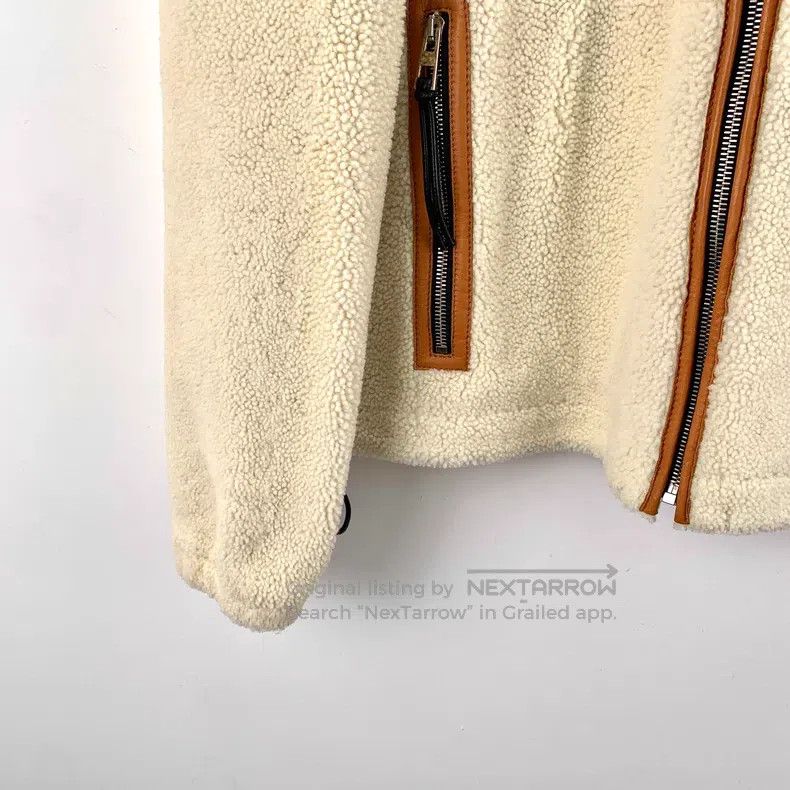 Loewe Loewe Beige Lamb Fur Collar Zipper Long Sleeve Leather and Size US L / EU 52-54 / 3 - 4 Thumbnail