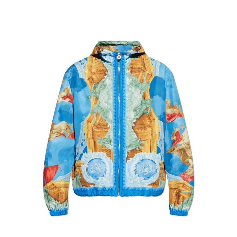 Versace VERSACE Blue Hooded Jacket New & Authentic (Men's size:M;) Size US M / EU 48-50 / 2 - 1 Preview