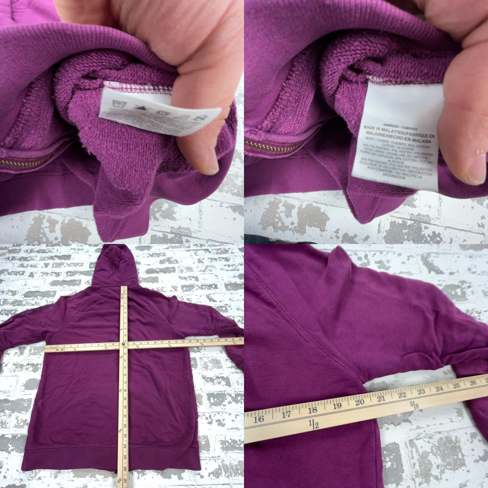 Nike Nike Hoodie Shirt Men S Purple Full Zip Track Jacket Sweatshirt Warm Up Adult Size US S / EU 44-46 / 1 - 8 Thumbnail