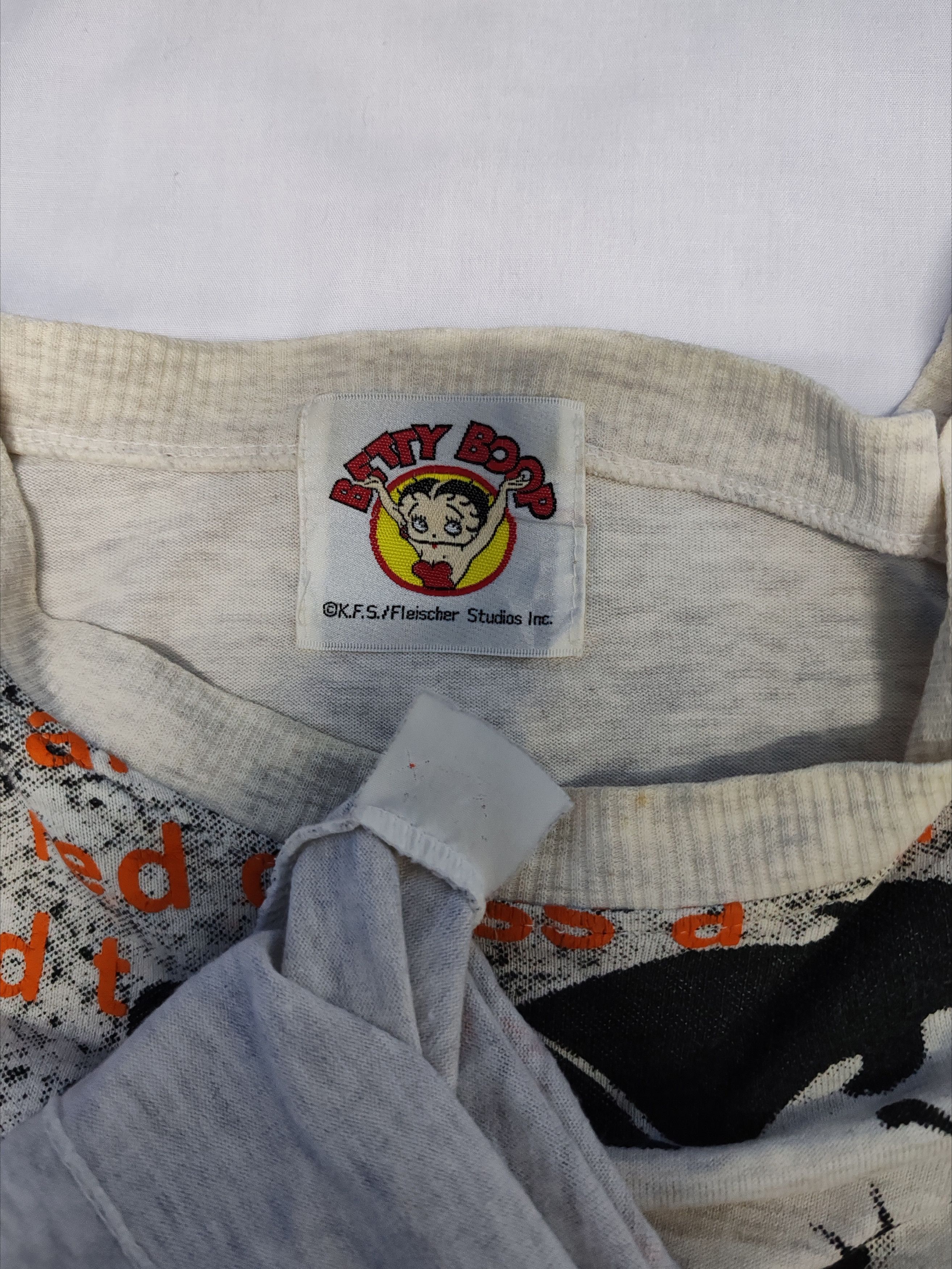 Cartoon Network Vintage Betty Boop Felix Sexy Cartoons Long Sleeve Big Logo Size US L / EU 52-54 / 3 - 4 Thumbnail