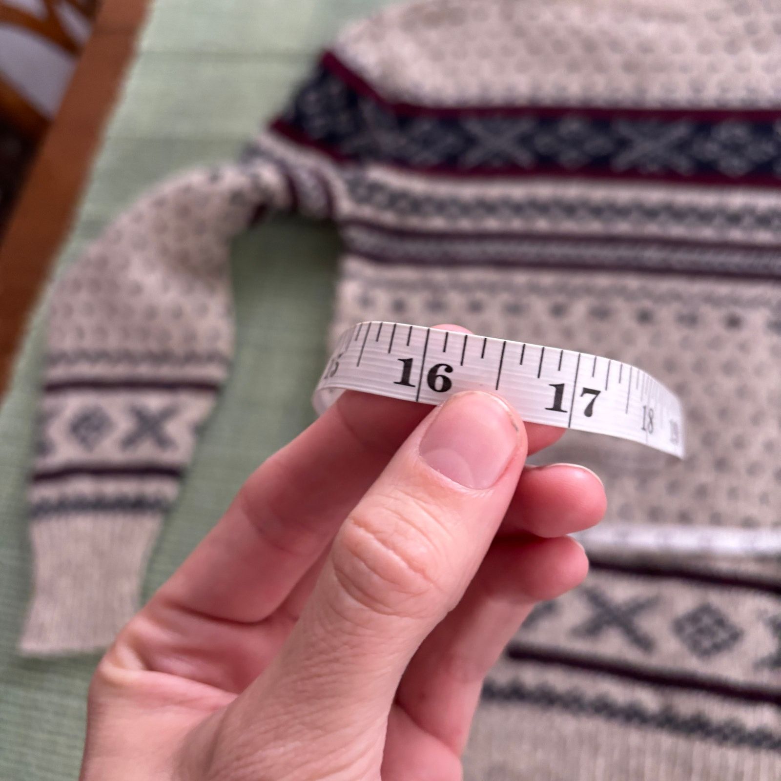 Sears × Vintage Vtg 70s Wool Knit Winter Pattern Sears Fieldmaster Sweater Size S / US 4 / IT 40 - 7 Thumbnail
