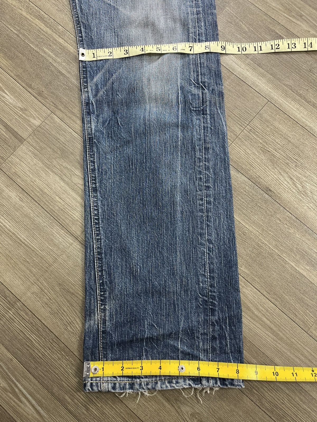 If Six Was Nine 🇯🇵2000s Edwin Blue Trip 503 Japan Distressed Nice Faded Jeans Size US 30 / EU 46 - 18 Thumbnail