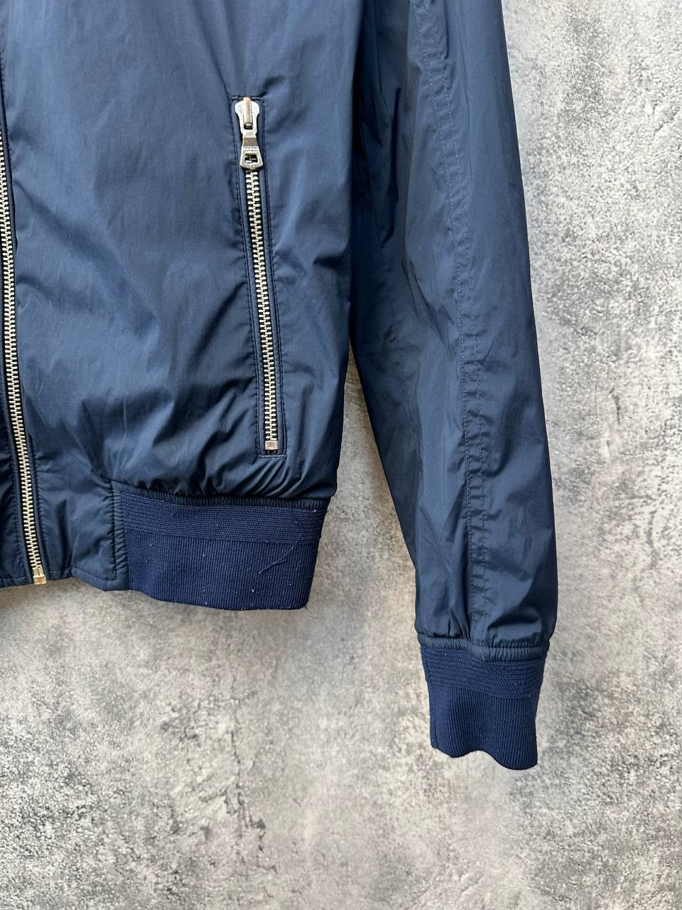 Designer Orlebar Brown Jacket Maddox Nylon Bomber Navy Blue Size S / US 4 / IT 40 - 9 Thumbnail