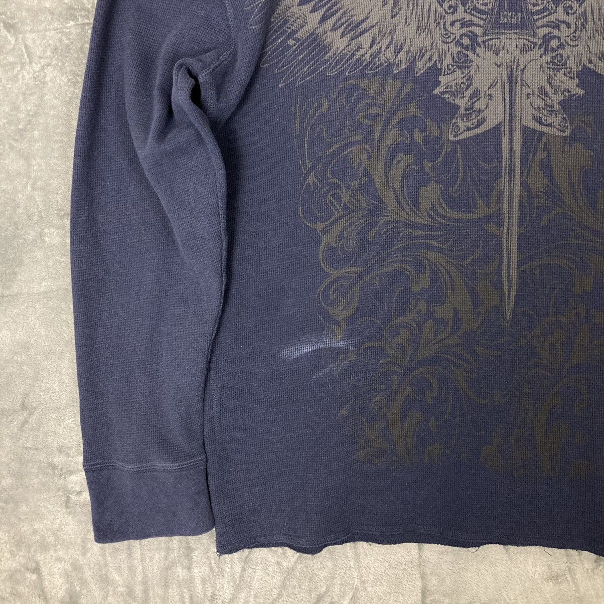 Affliction Vintage Cyber Y2K ThirdRail Cross Grunge Long Sleeve Thermal Size US XL / EU 56 / 4 - 6 Thumbnail