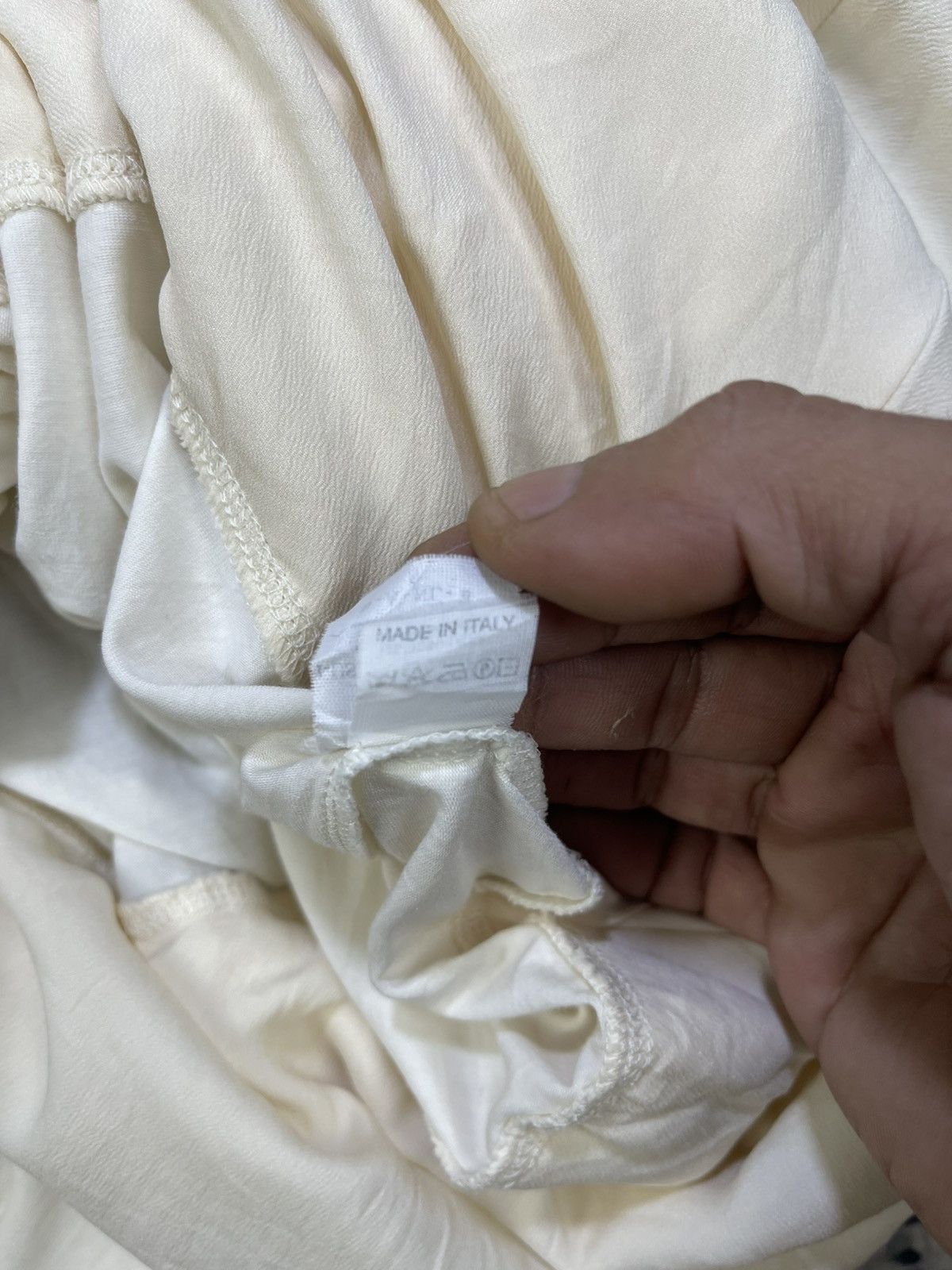 Brunello Cucinelli Brunello Cucinelli White Ruched Drawstring Mini Dress Size M / US 6-8 / IT 42-44 - 15 Thumbnail