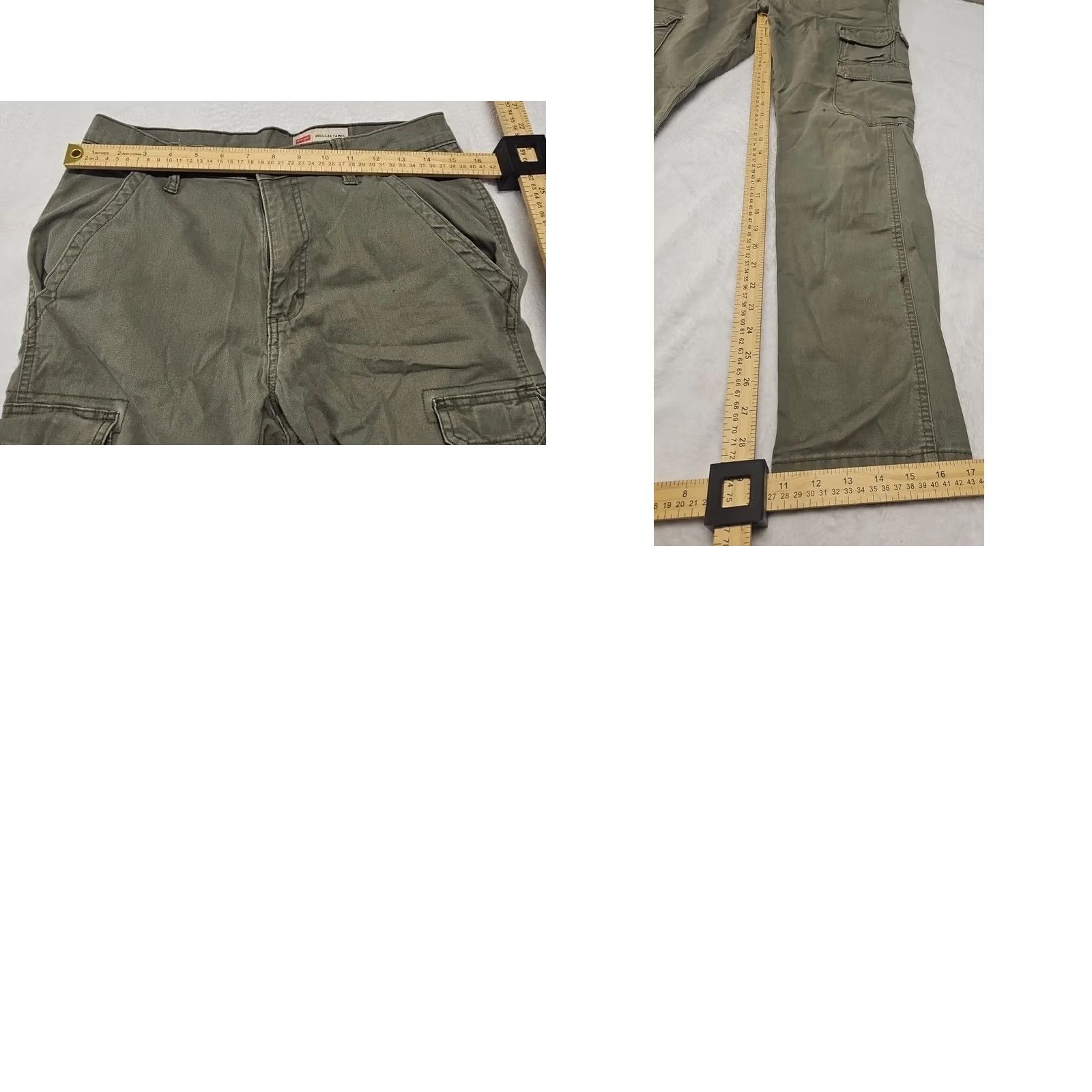 Wrangler Wrangler Cargo Pants Men Olive Green Slim Tapered Army Military Flat Front 30in Inseam 29in Pocket Cotton Twill Reserved Regular Size Type Pants Size US 30 / EU 46 - 8 Thumbnail