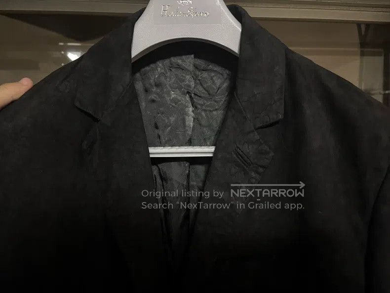 Helmut Lang Helmut Lang size L Showpiece Lamb Leather Patterned Blazer Size 38R - 3 Thumbnail
