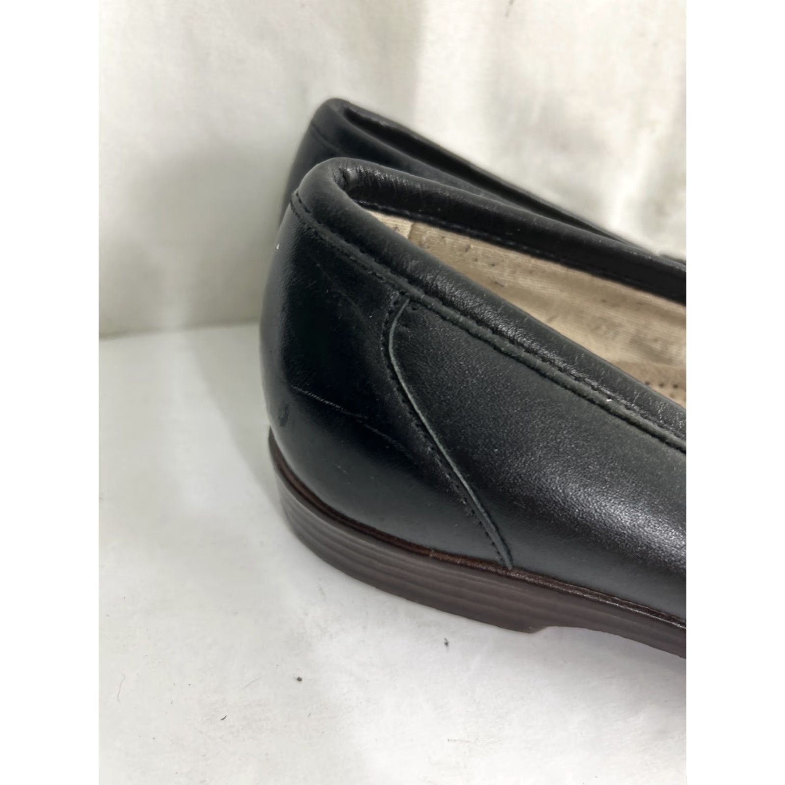 SAS SAS Penny Loafers Womens 7.5 M Black Leather Flat Slip On Penny Loafers SAS 7.5 M Black Women Flat Shoes Size US 8 / IT 38 - 3 Thumbnail