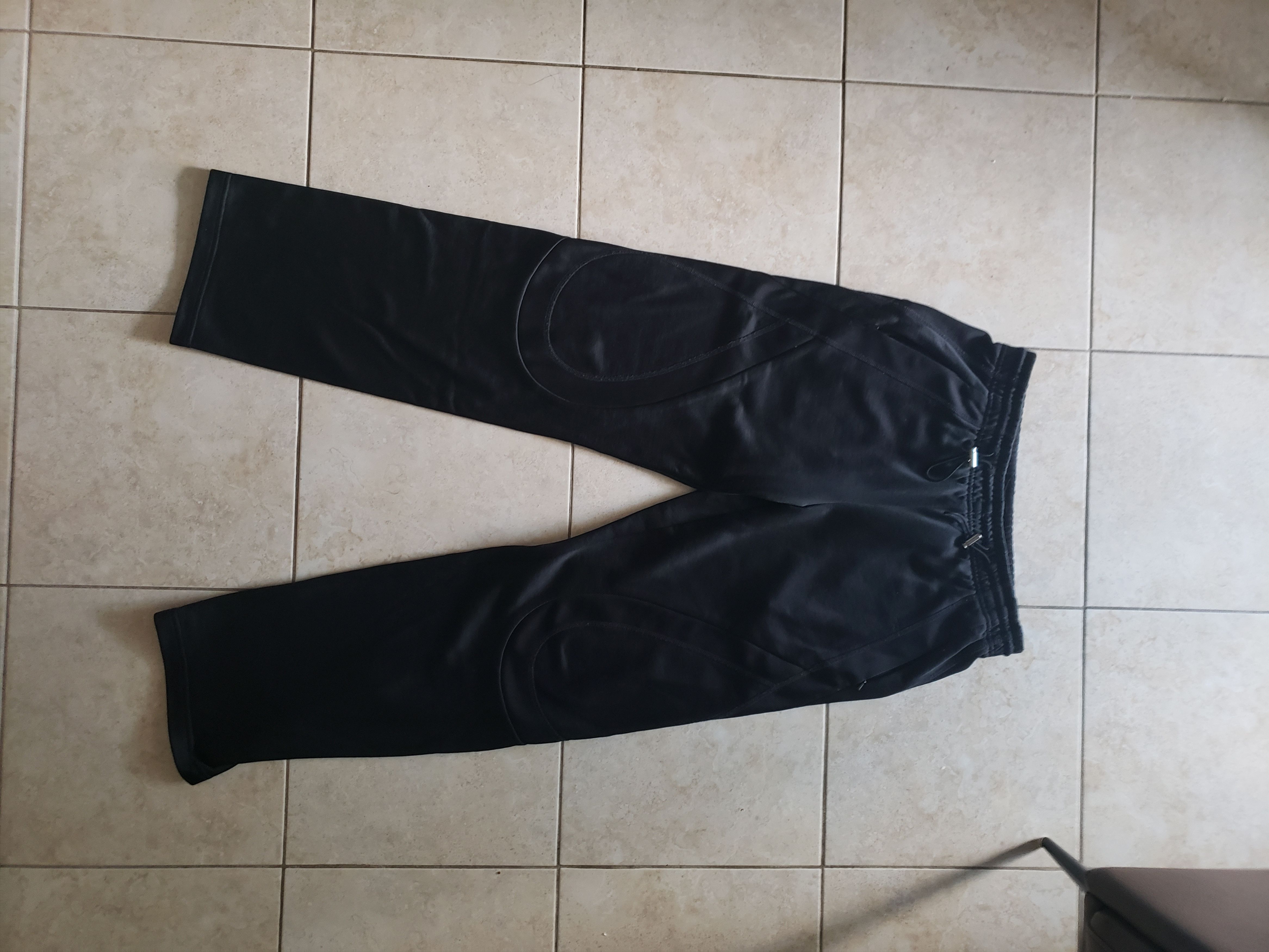 image of Kiko Kostadinov 0008 Black Lasso Knee Trousers in Oil Black, Men's (Size 32)