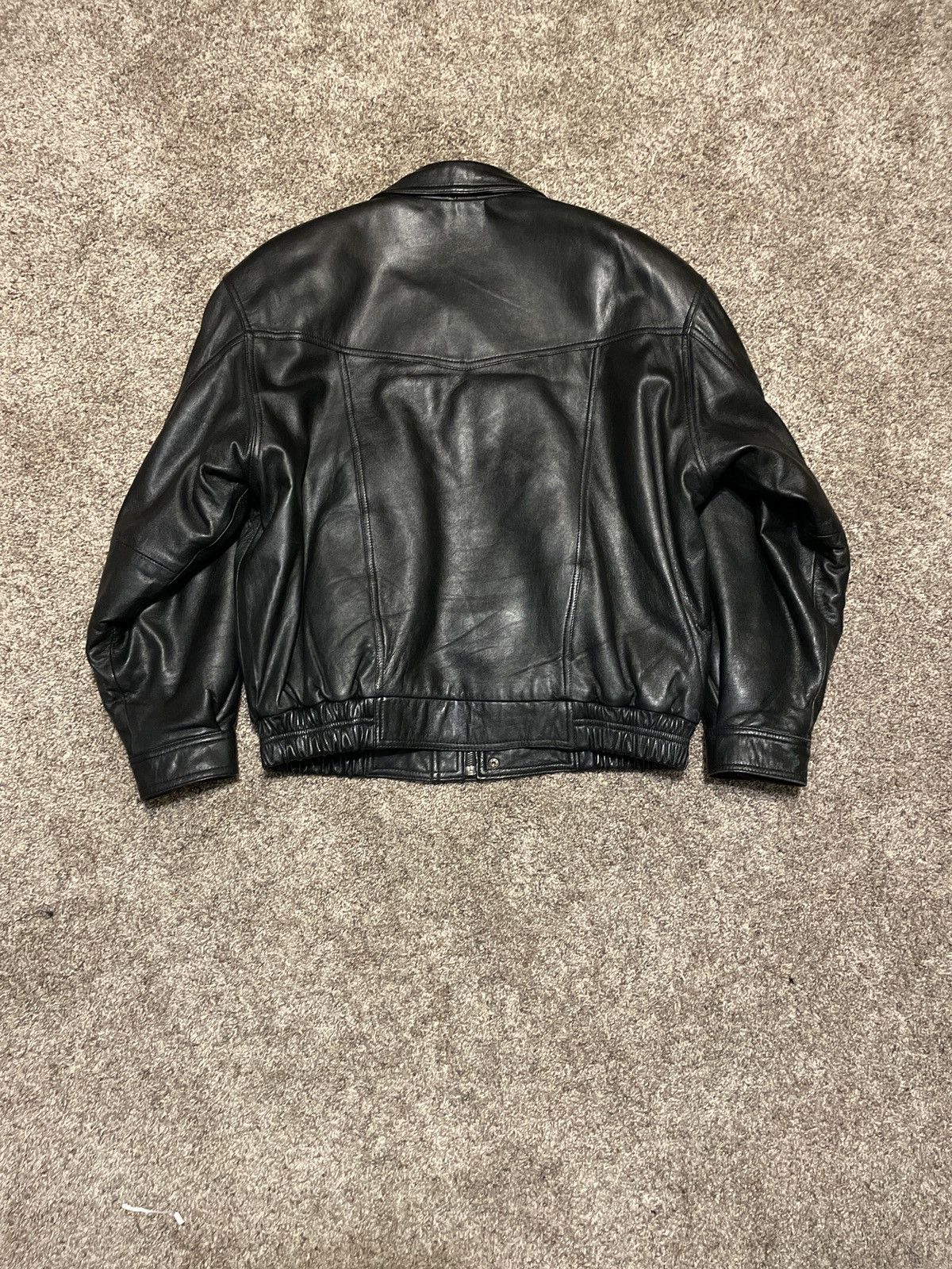 Vintage vintage leather jacket Size US L / EU 52-54 / 3 - 2 Thumbnail
