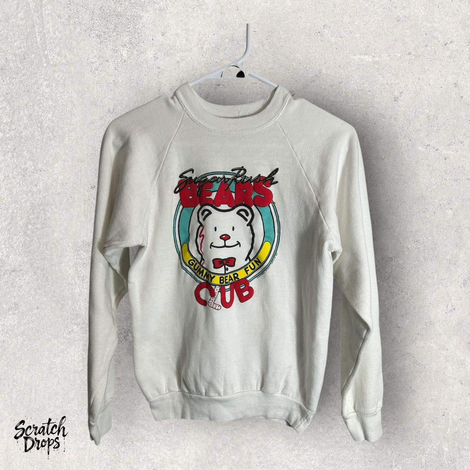 Other Vtg 90s Youth M Sweatshirt Gummy Bear Fun Club White Bears Size M / US 6-8 / IT 42-44 - 1 Thumbnail