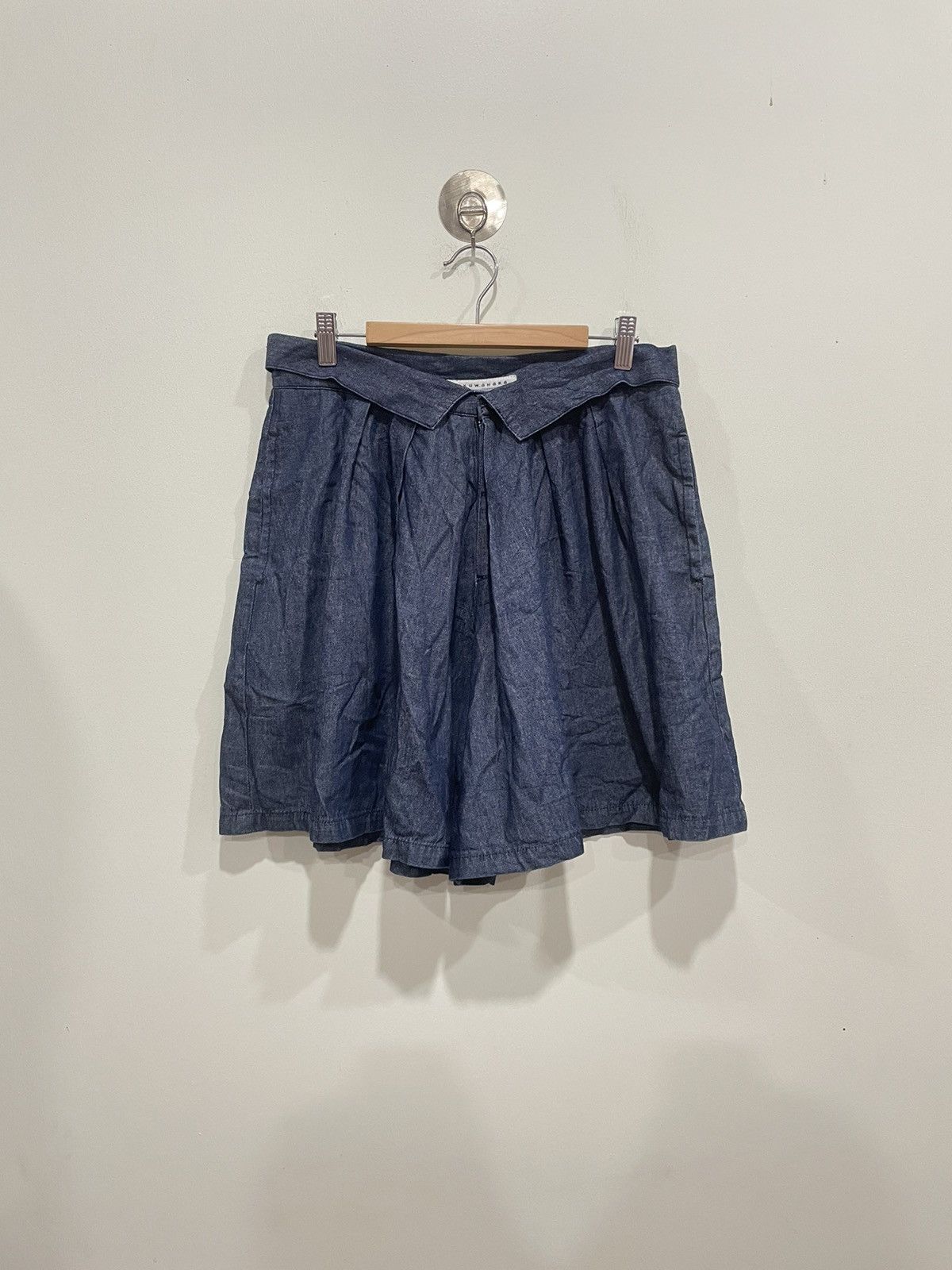 Sunao Kuwahara Sunao Kuwahara Indigo Dye Flared Shorts Size 30" / US 8 / IT 44 - 3 Thumbnail