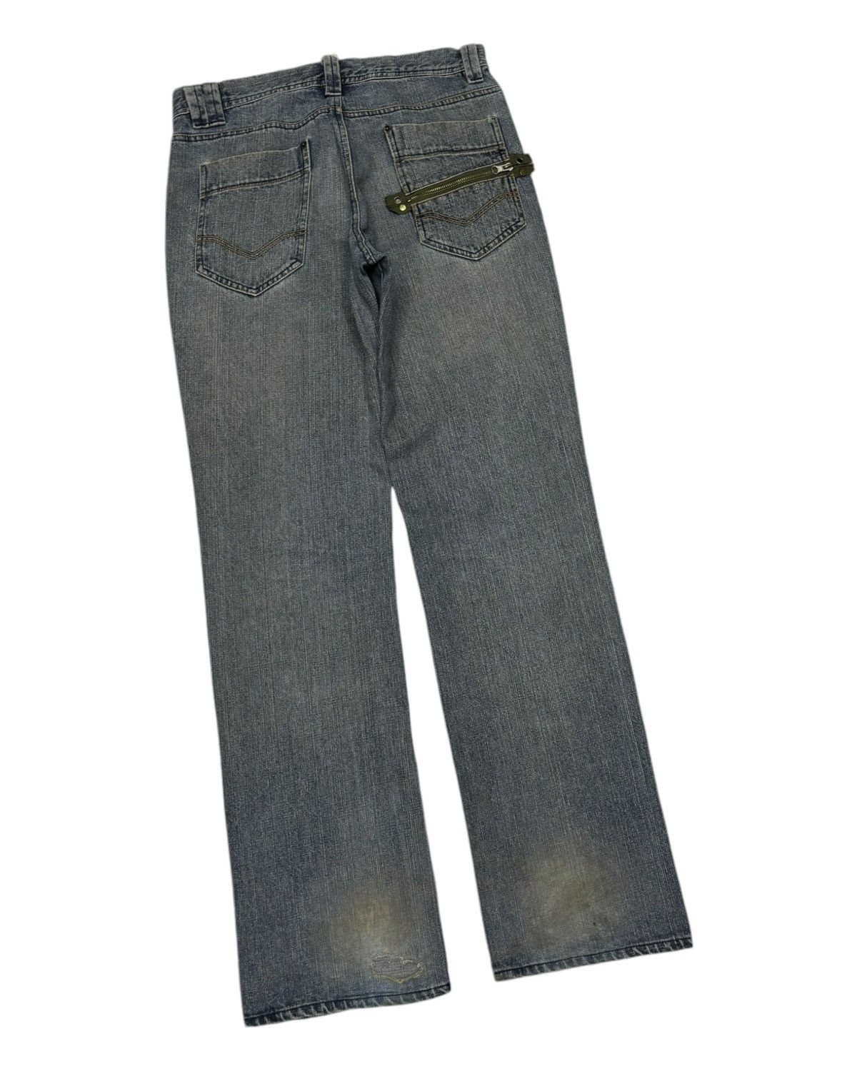 Tete Homme Vintage INTRODUCE HOMME Zipper Pocket Distressed Denim Loose Size US 32 / EU 48 - 6 Thumbnail