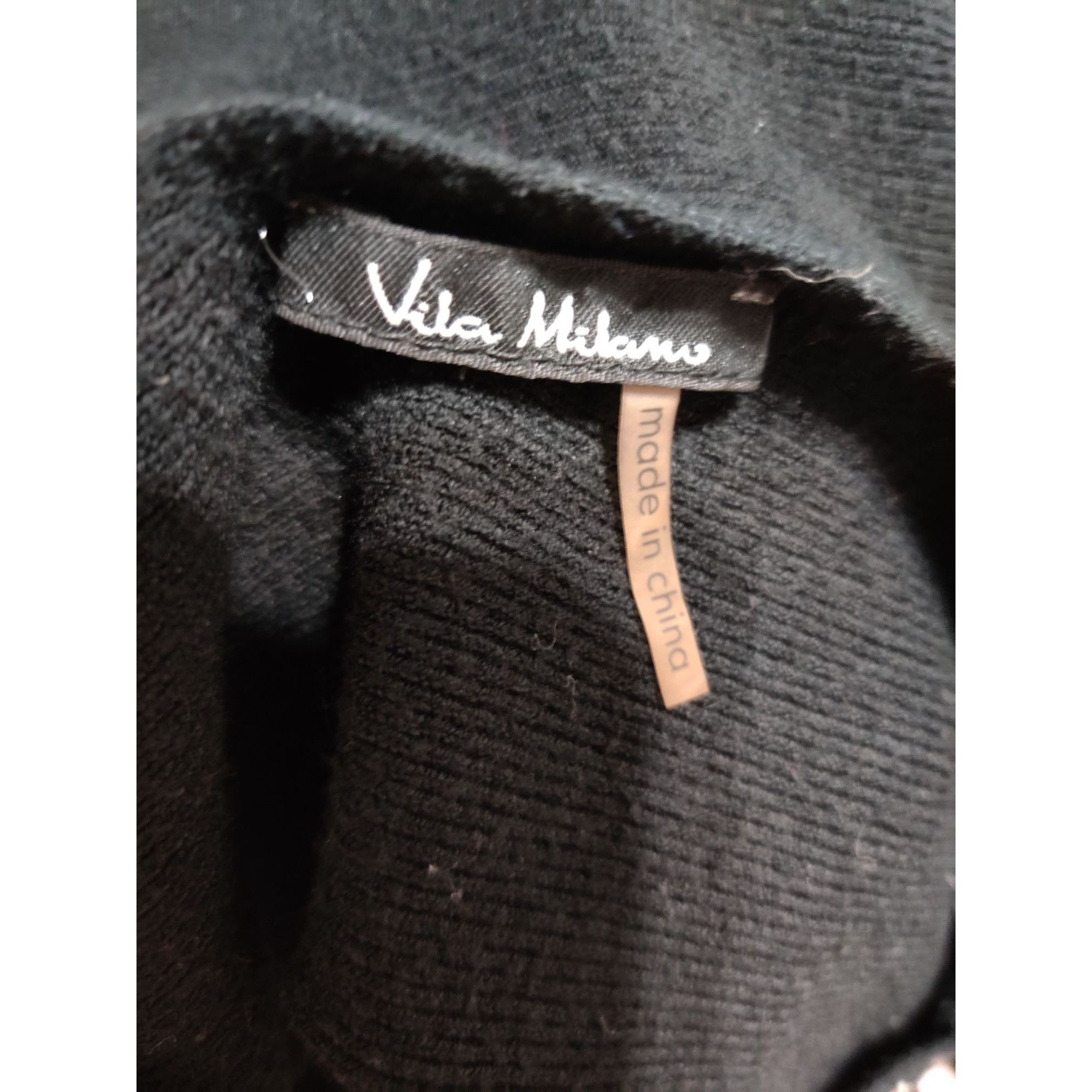 Other Vila Milano Black Sweater Size L Bead Rhinestone Embellished Size L / US 10 / IT 46 - 6 Thumbnail