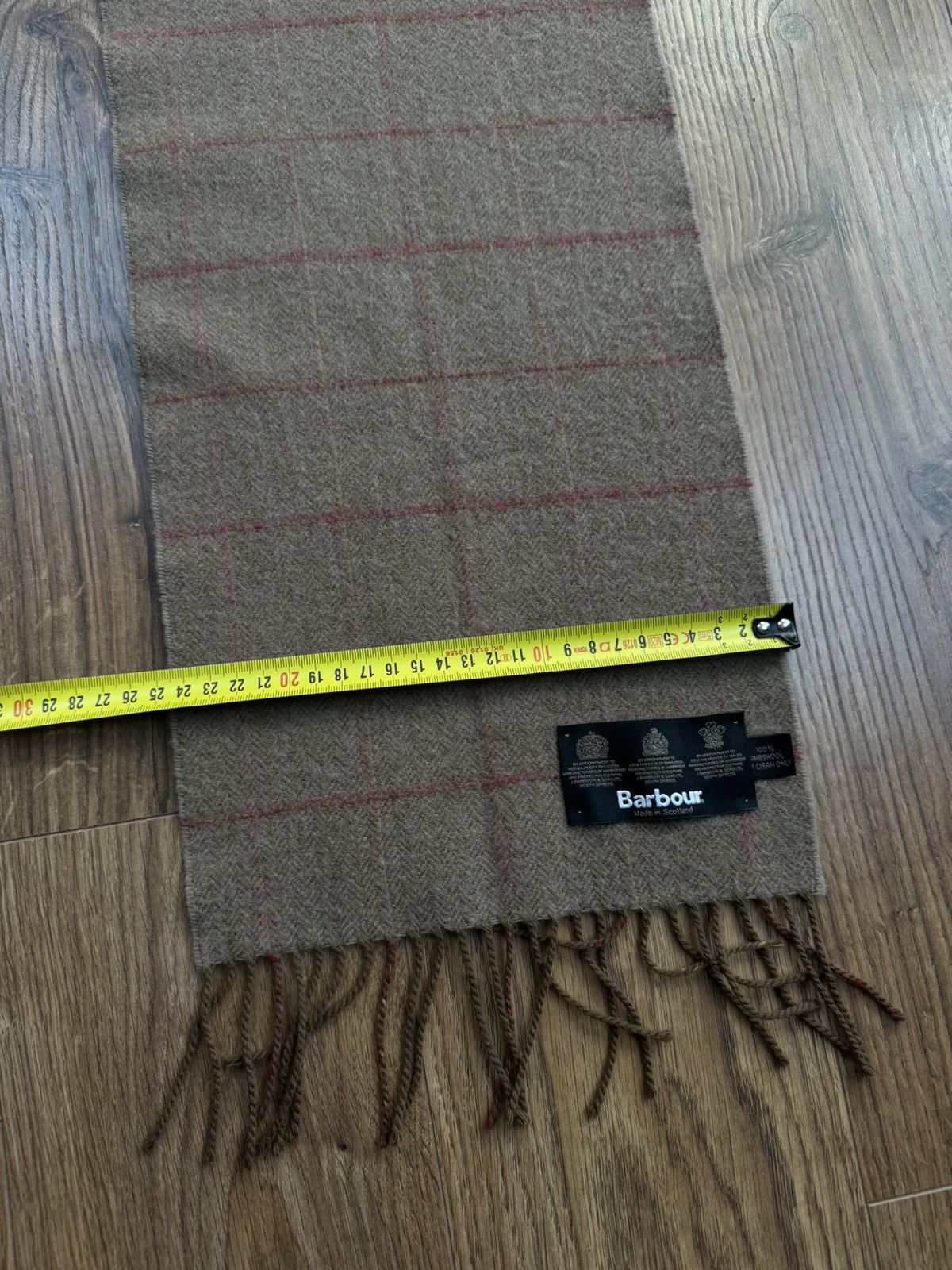 Barbour Vintage wool scarf Barbour England original luxury item Size ONE SIZE - 3 Thumbnail