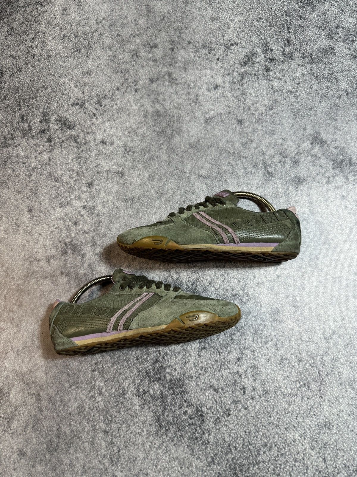 Diesel Y2K Vintage Diesel Leather Sneakers Avant Garde Style USA Size US 7 / IT 37 - 2 Thumbnail