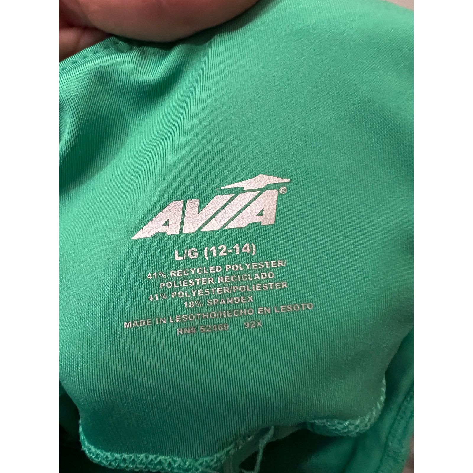 Avia Core Performance High Rise Leggings Green Pockets Large Size 34" / US 12 / IT 48 - 3 Thumbnail