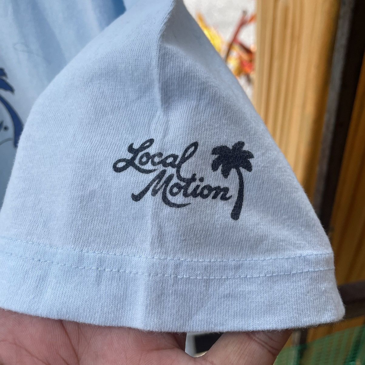 Vintage 🔥Vintage 90s Local Motion Big Logo Rasta Design Surfing Tee Size US L / EU 52-54 / 3 - 4 Thumbnail