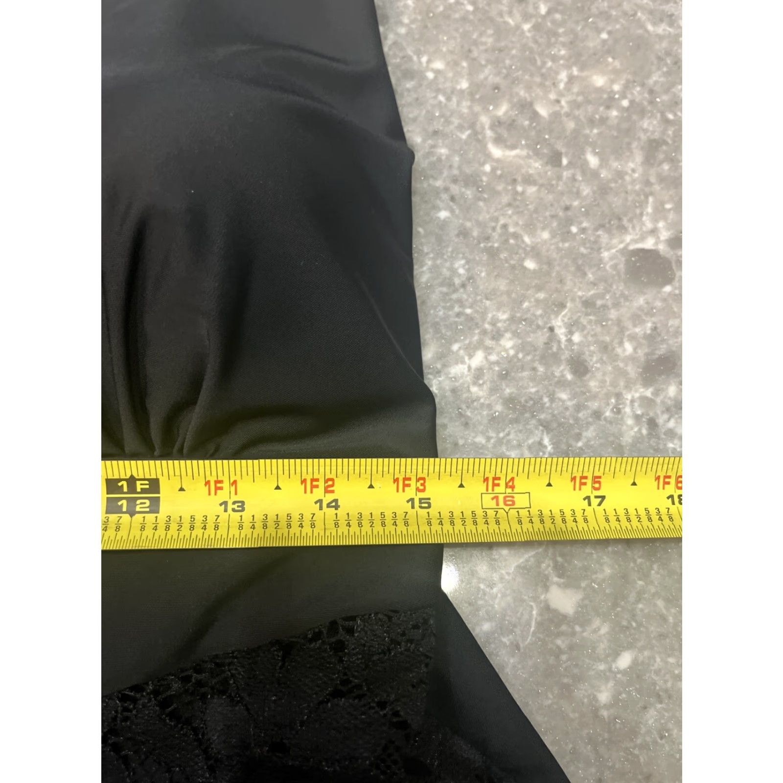 Vintage Terra & Sky Women’s One Piece Swimsuit Lace Cut-out Black 16 16W 18W Tank Built-in Cups Adjustable Straps 90s Palm Womens Size ONE SIZE - 4 Thumbnail